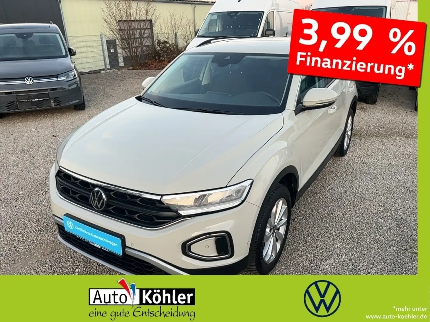 Volkswagen T-Roc Life TSi DSG Matrix AHK AUT LED LM Navi Grau - 1
