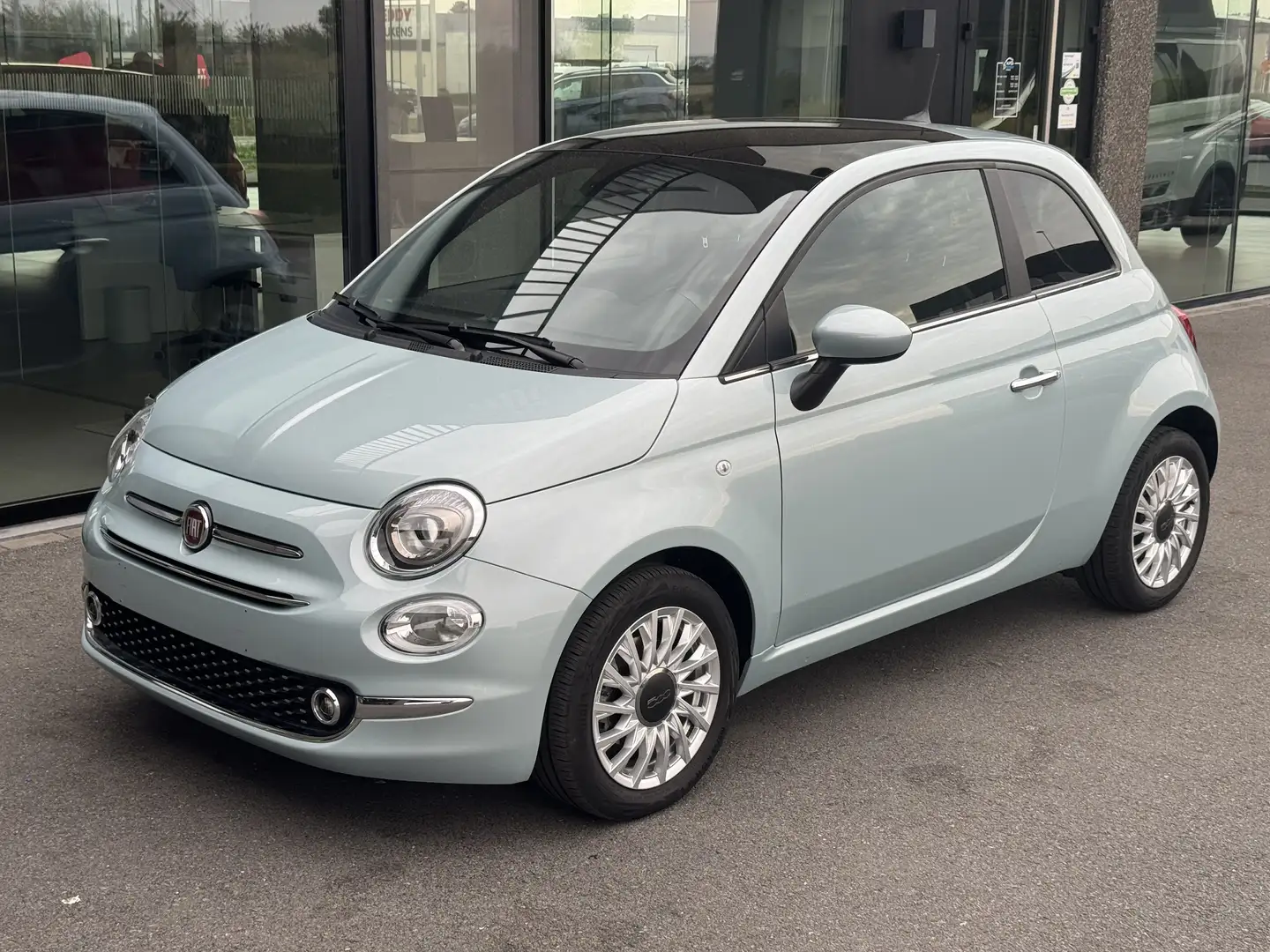 Fiat 500 1.0 Hybrid Lounge - 70 PK | GPS + PANO + ALU | Bleu - 2