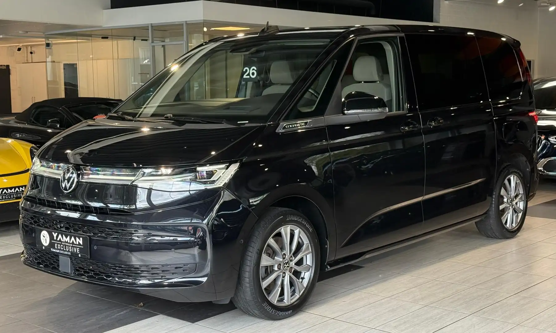 Volkswagen T7 Multivan Energetic eHybrid*HuD*ACC*E-Tür*Pano Чорний - 1