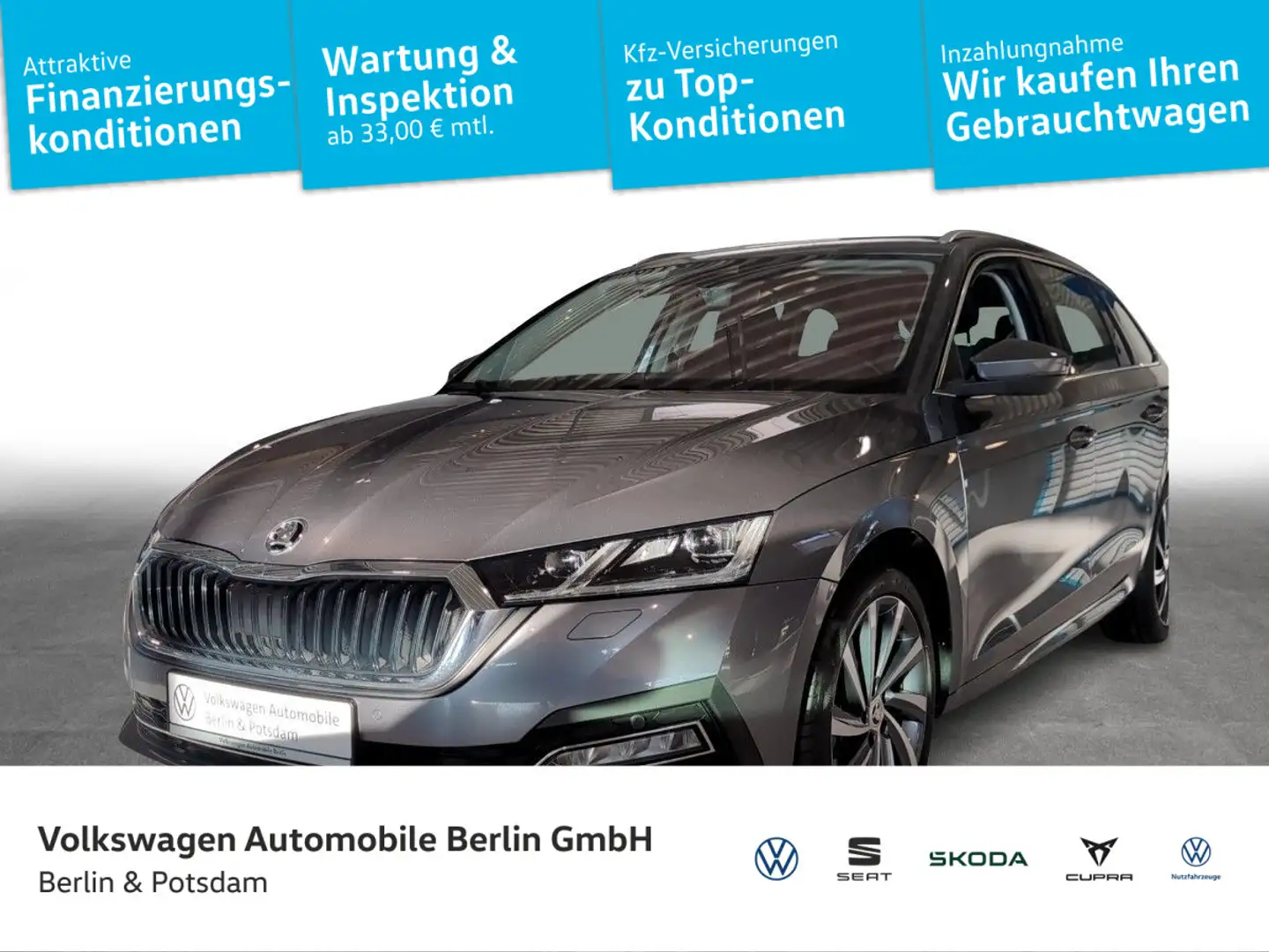 Skoda Octavia Combi 1.5TSI DSG Style e-TEC NAVI LED Grau - 1