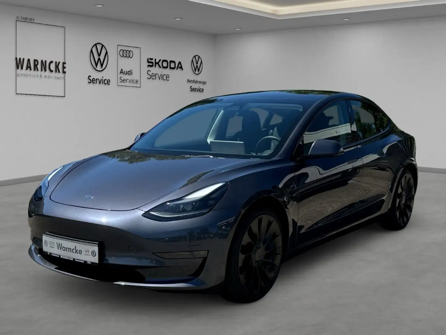 Tesla Model 3 Performance Dual 82 kWh AWD LED ACC SHZ PDC RFK NA Grau - 1