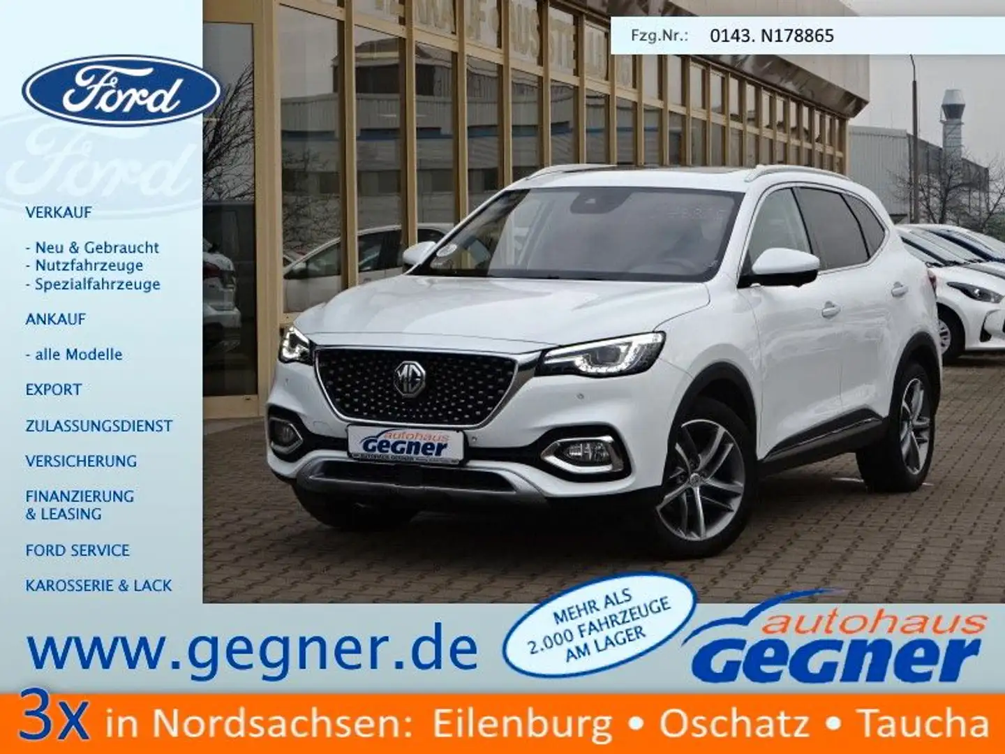 MG HS 162PS Autm. Comfort Leder Navi Kamera Wit - 1