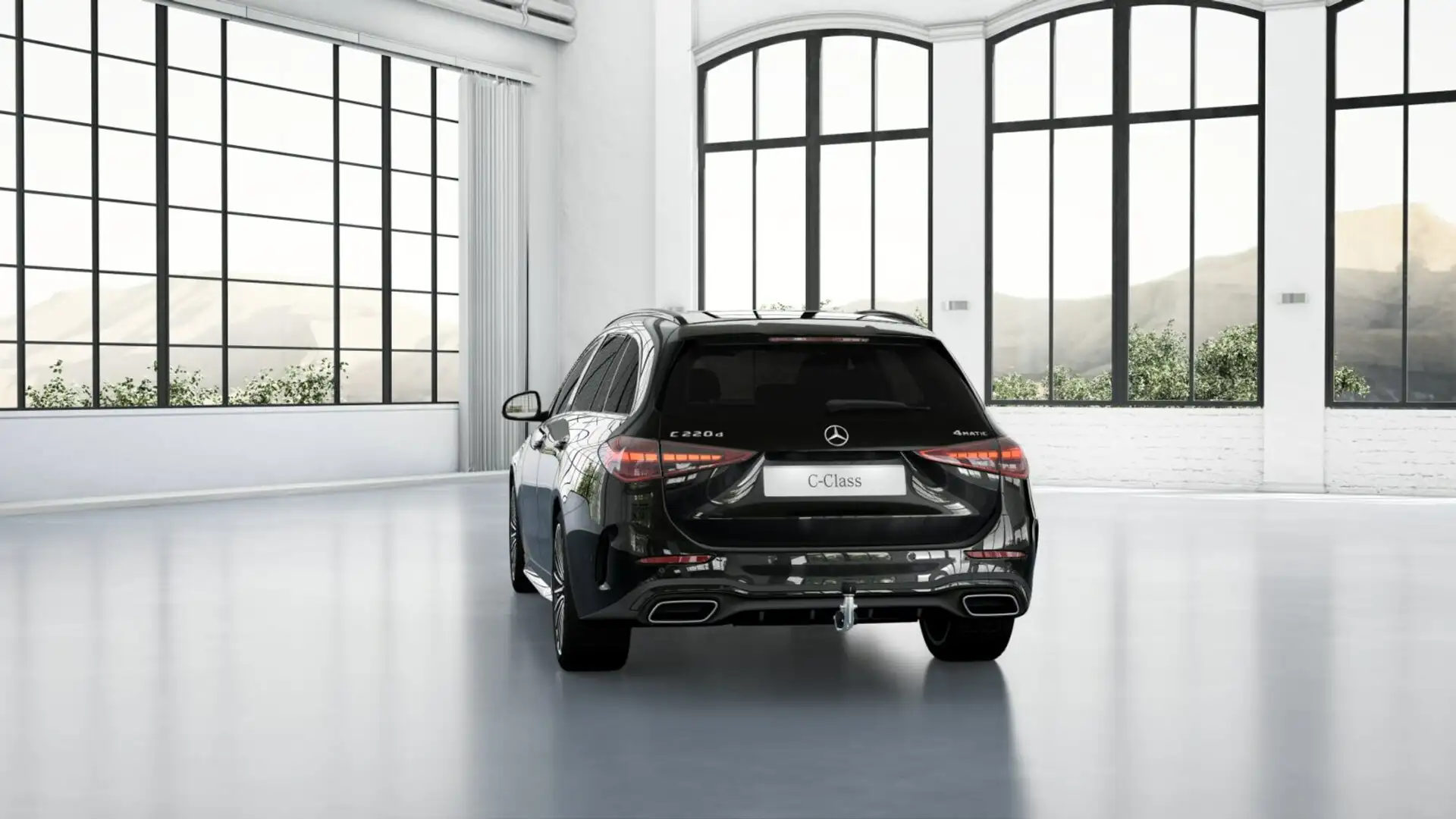 Mercedes-Benz C 220 C 220 d T 4M AMG Line Night sienabraun AHK 360° Schwarz - 2