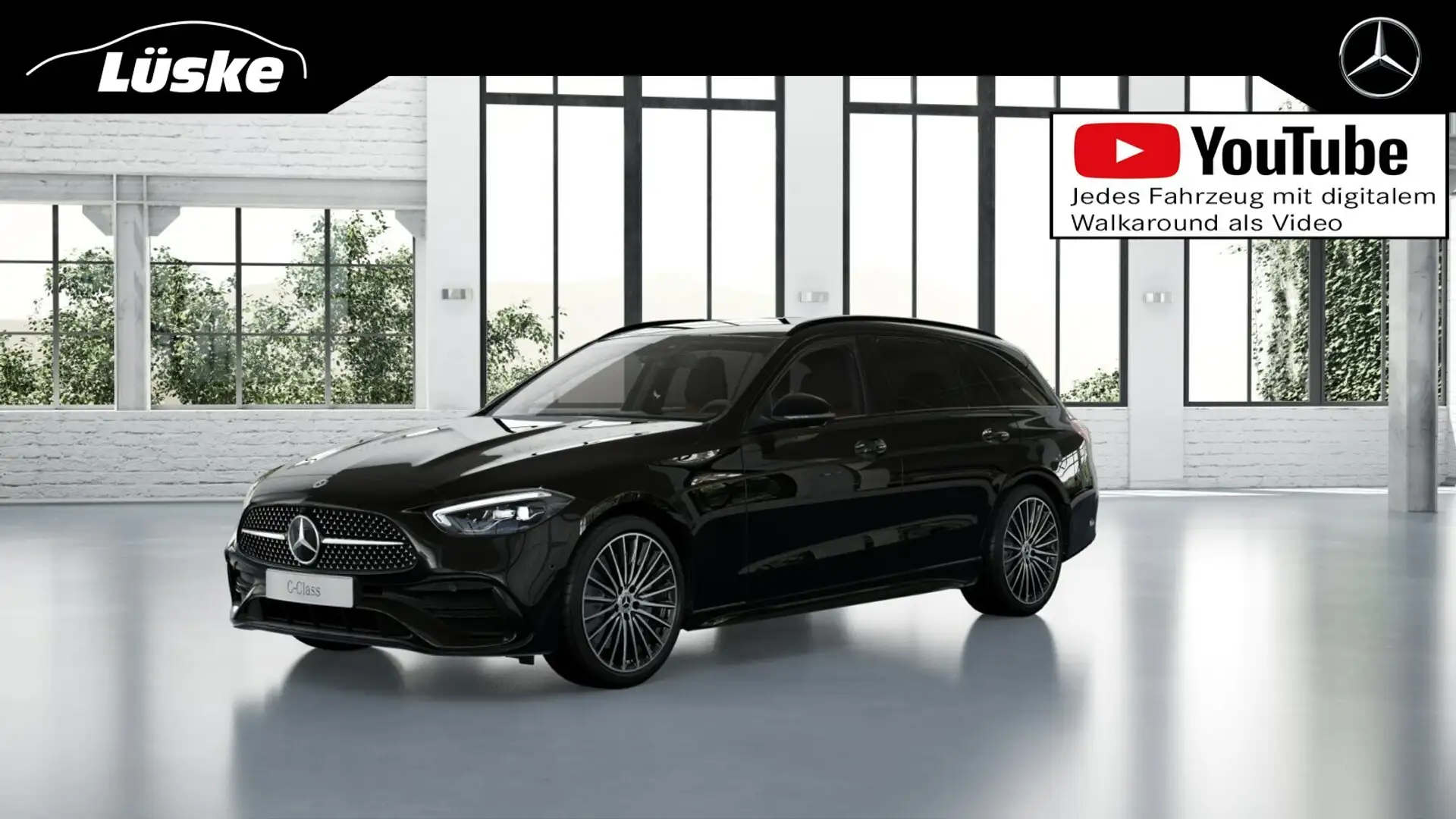 Mercedes-Benz C 220 C 220 d T 4M AMG Line Night sienabraun AHK 360° Schwarz - 1