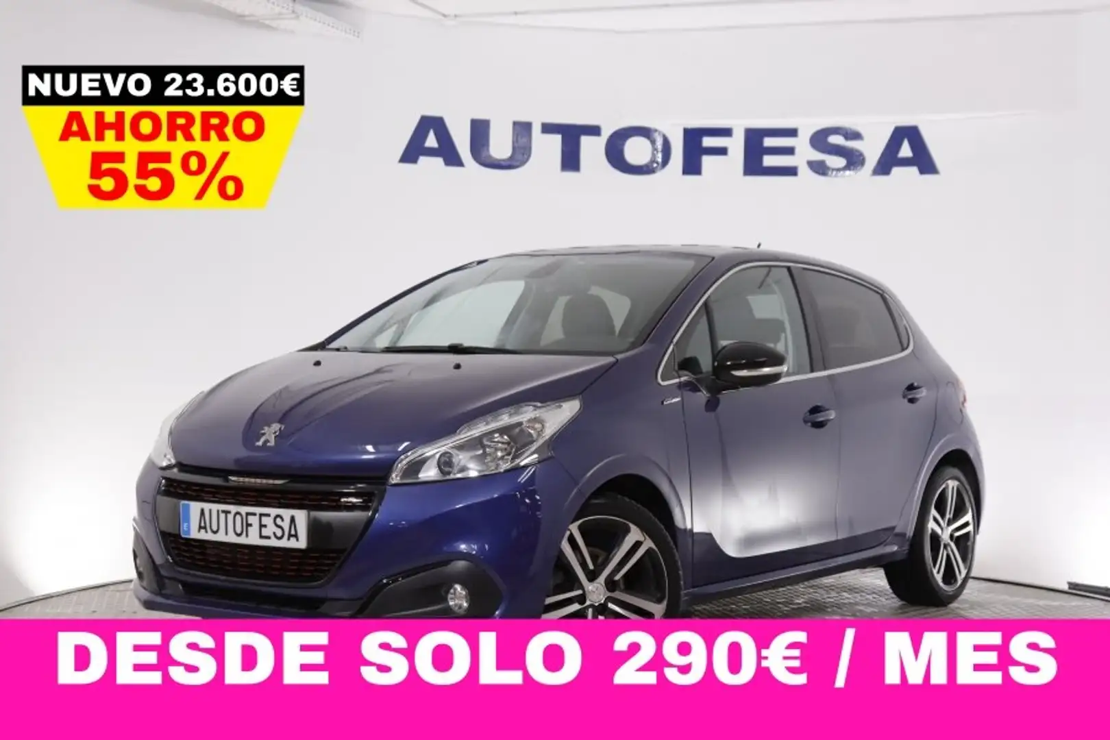 Peugeot 208 1.6HDI 120cv GT LINE 5P # NAVY, PARKTRONIC - 1