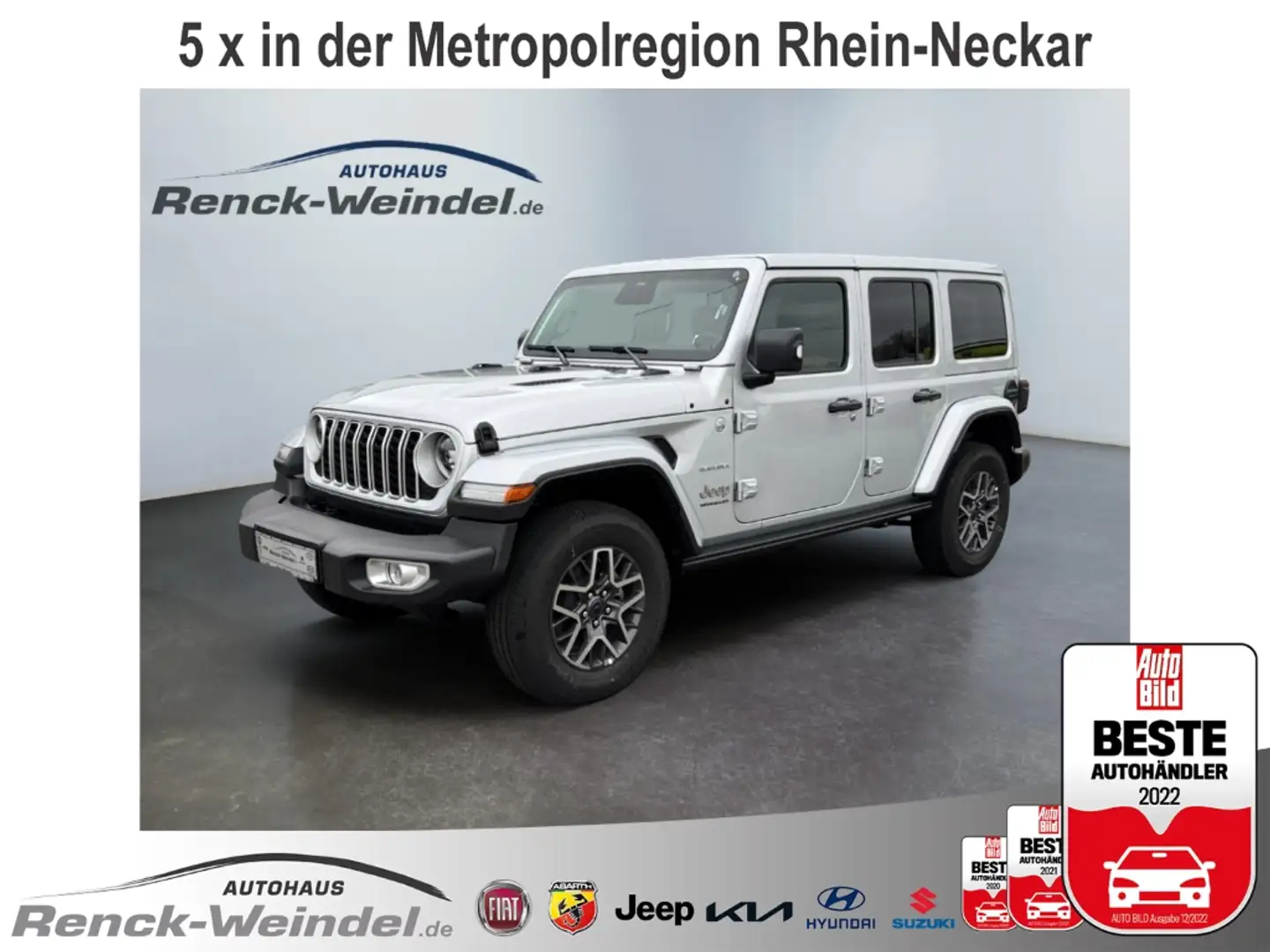 Jeep Wrangler Unlimited Sahara 2.0 T-GDI Hardtop Navi Soundsyste Silber - 1