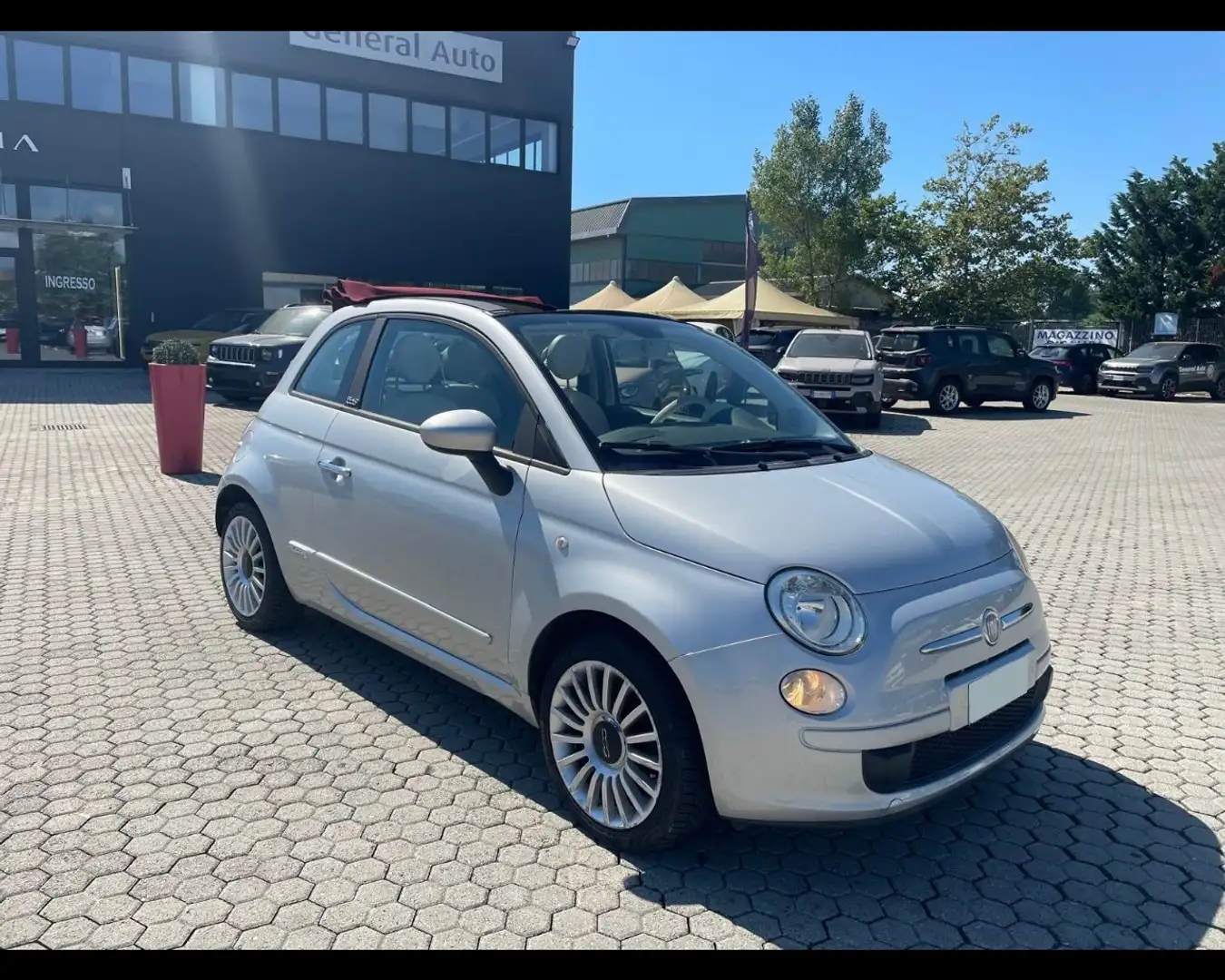 Fiat 500C III 1.2 Lounge 69cv Argent - 1