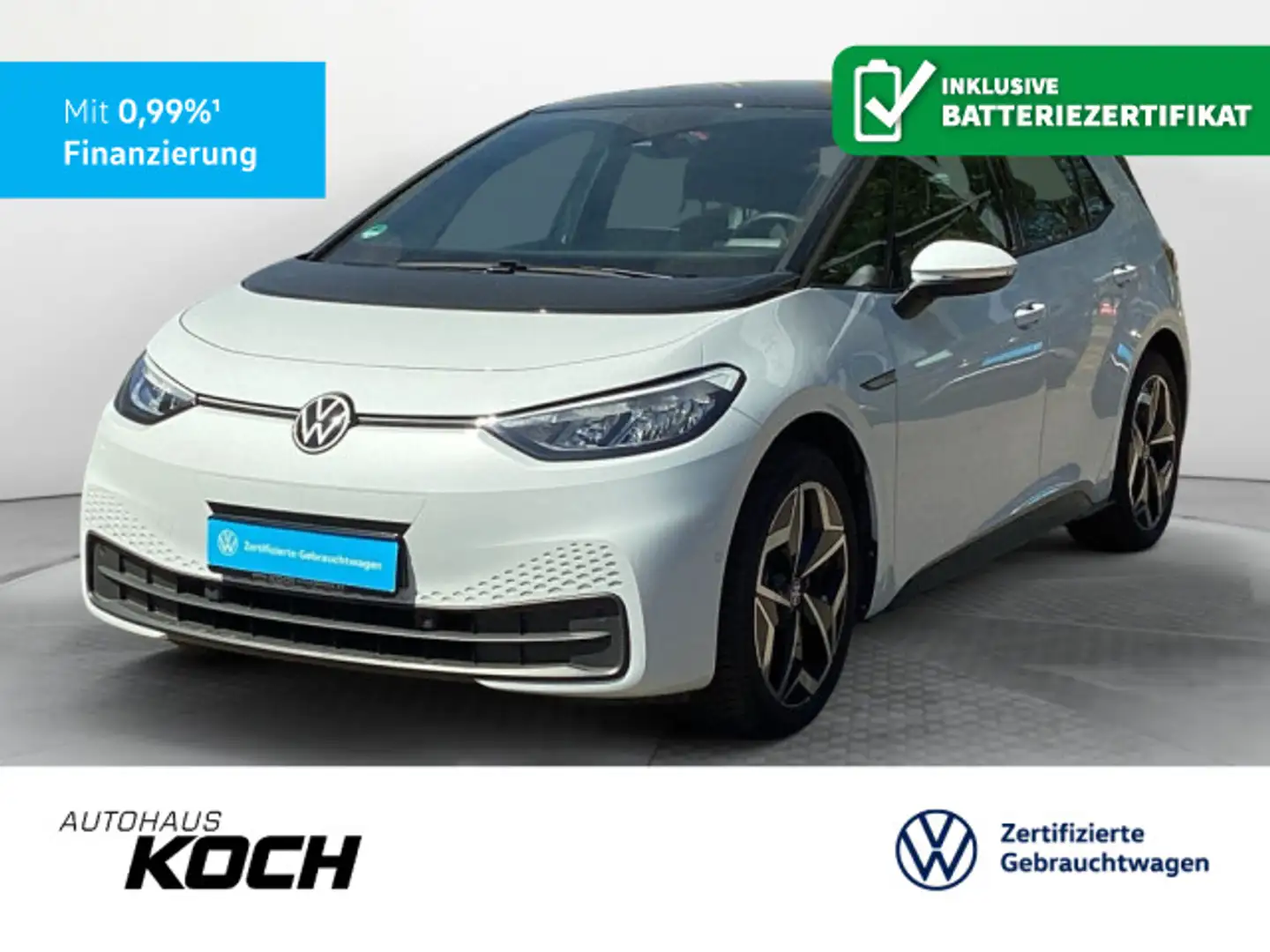 Volkswagen ID.3 Pro Performance 150 kW Navi LED Kamera Sitz Weiß - 1