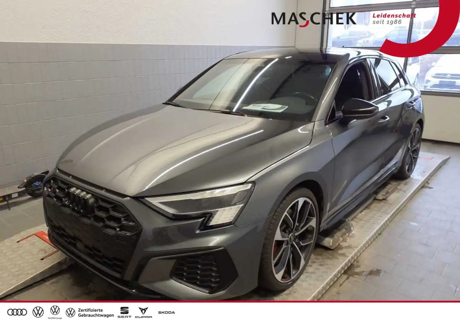 Audi S3 Sportback Black B&O Matrix Pano Kamera VCplus Navi Grau - 1
