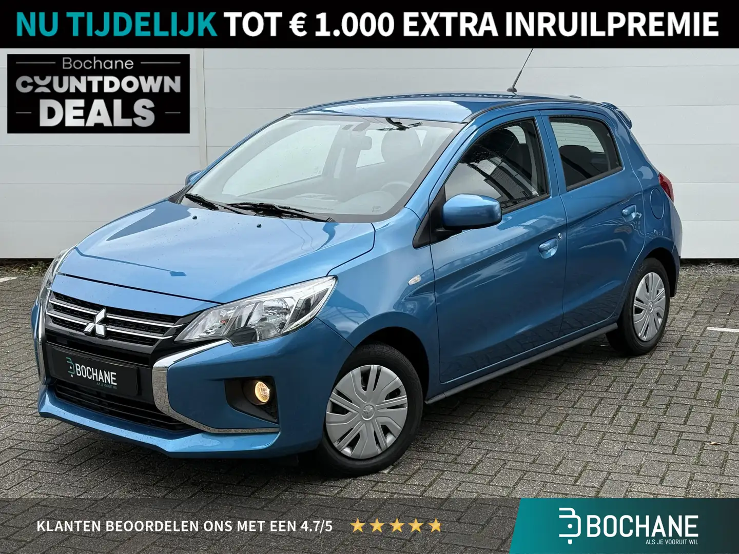 Mitsubishi Space Star 1.2 Connect+ | Airco | Apple CarPlay / Android Aut Blu/Azzurro - 1