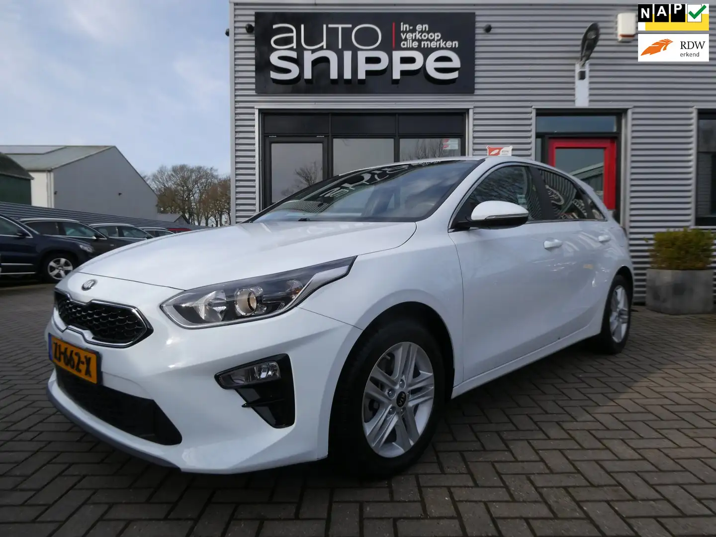 Kia Ceed / cee'd 1.0 T-GDi DynamicLine 85000 KM!-DEALERONDERHOUDEN- Weiß - 1