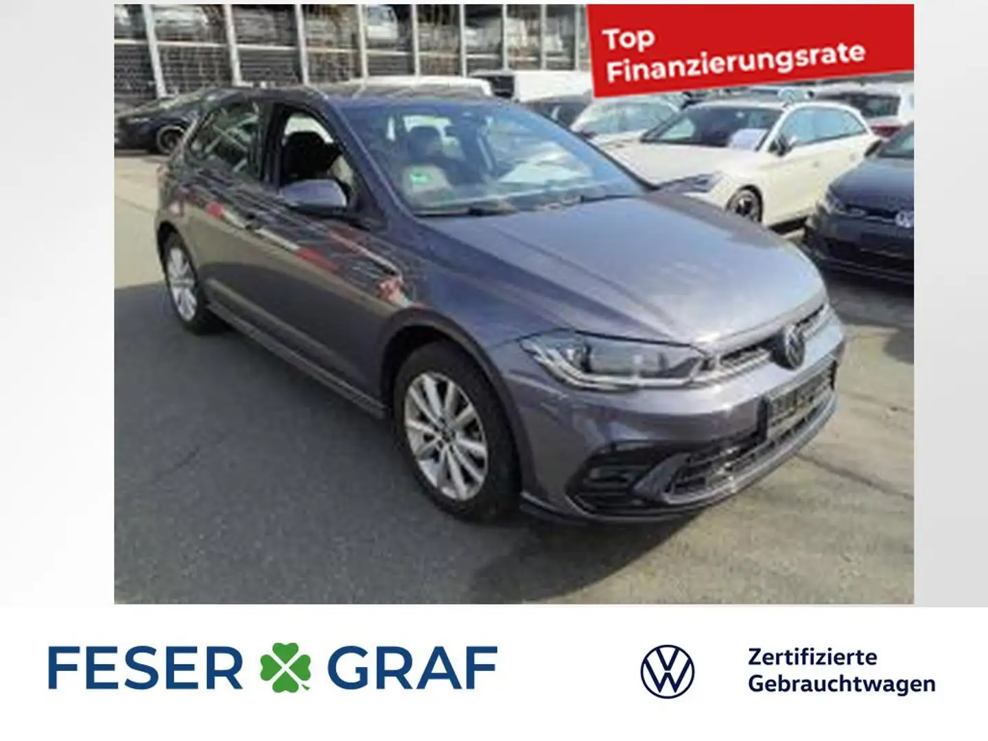 Volkswagen Polo 1.0 TSI R-Line DSG Navi / Kamera / ACC Grau - 1