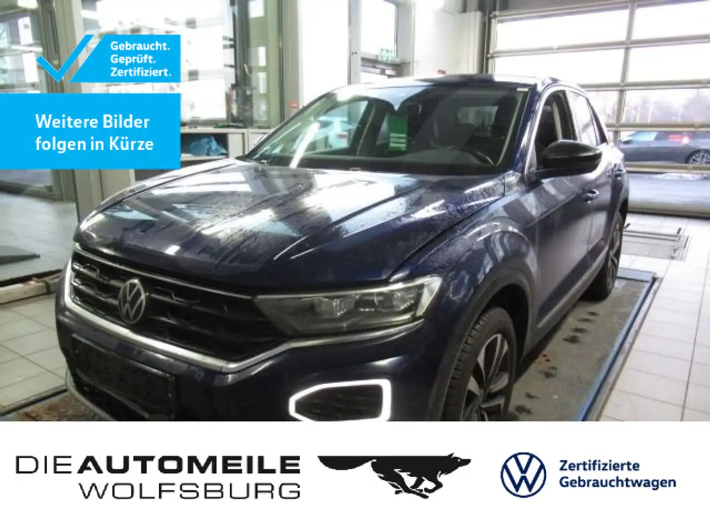 Volkswagen T-Roc 1.5 TSI United Standhzg/AHK/App-Connect Blau - 1