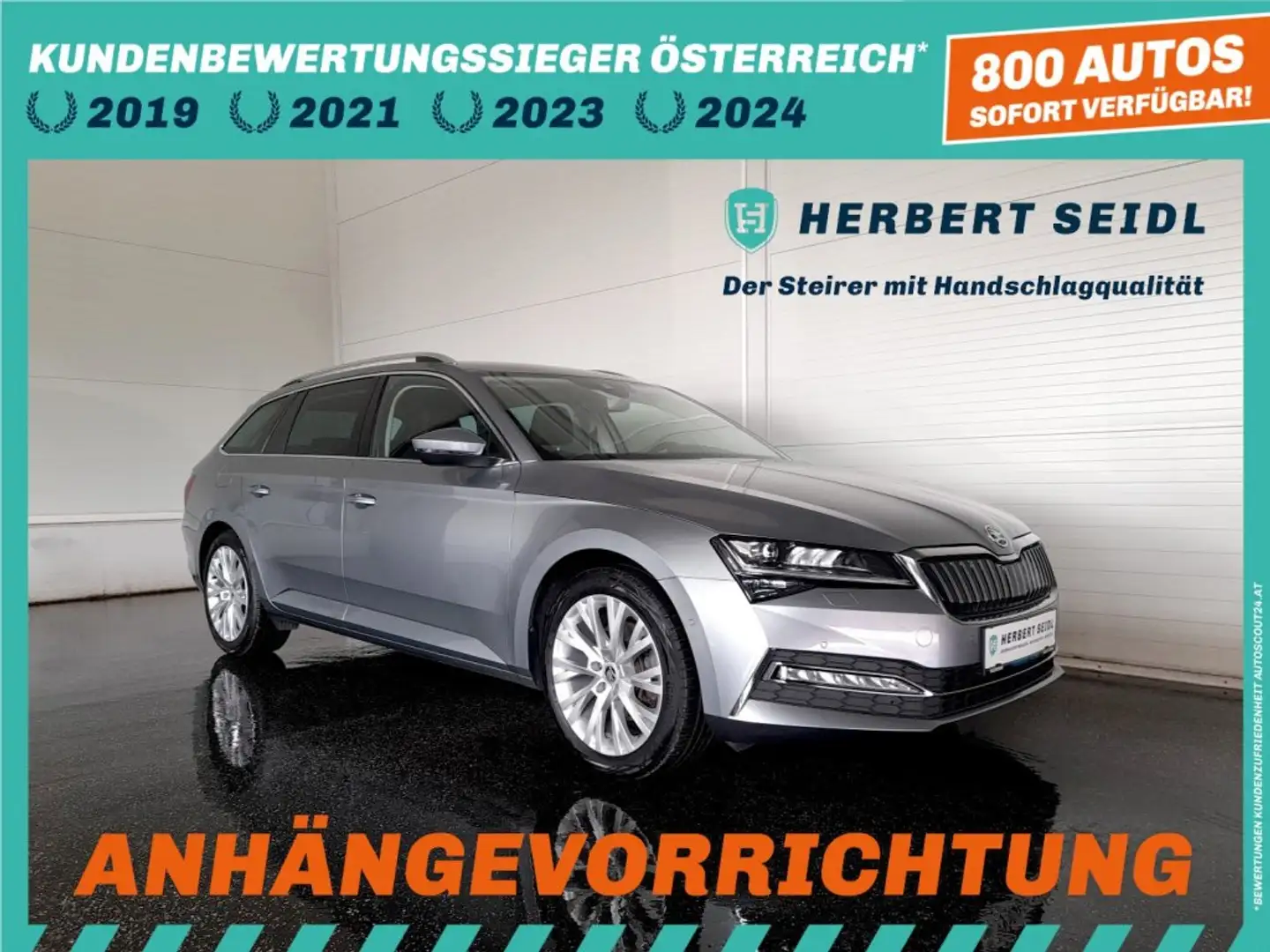 Skoda Superb Kombi STYLE PHEV 156/218 DSG *18 ZOLL / STANDHZG / MATRIX-LED / DCC / VIRTUELL / NAVI / AHV & KAMERA / ACC / MEMORY SPORT Grau - 1