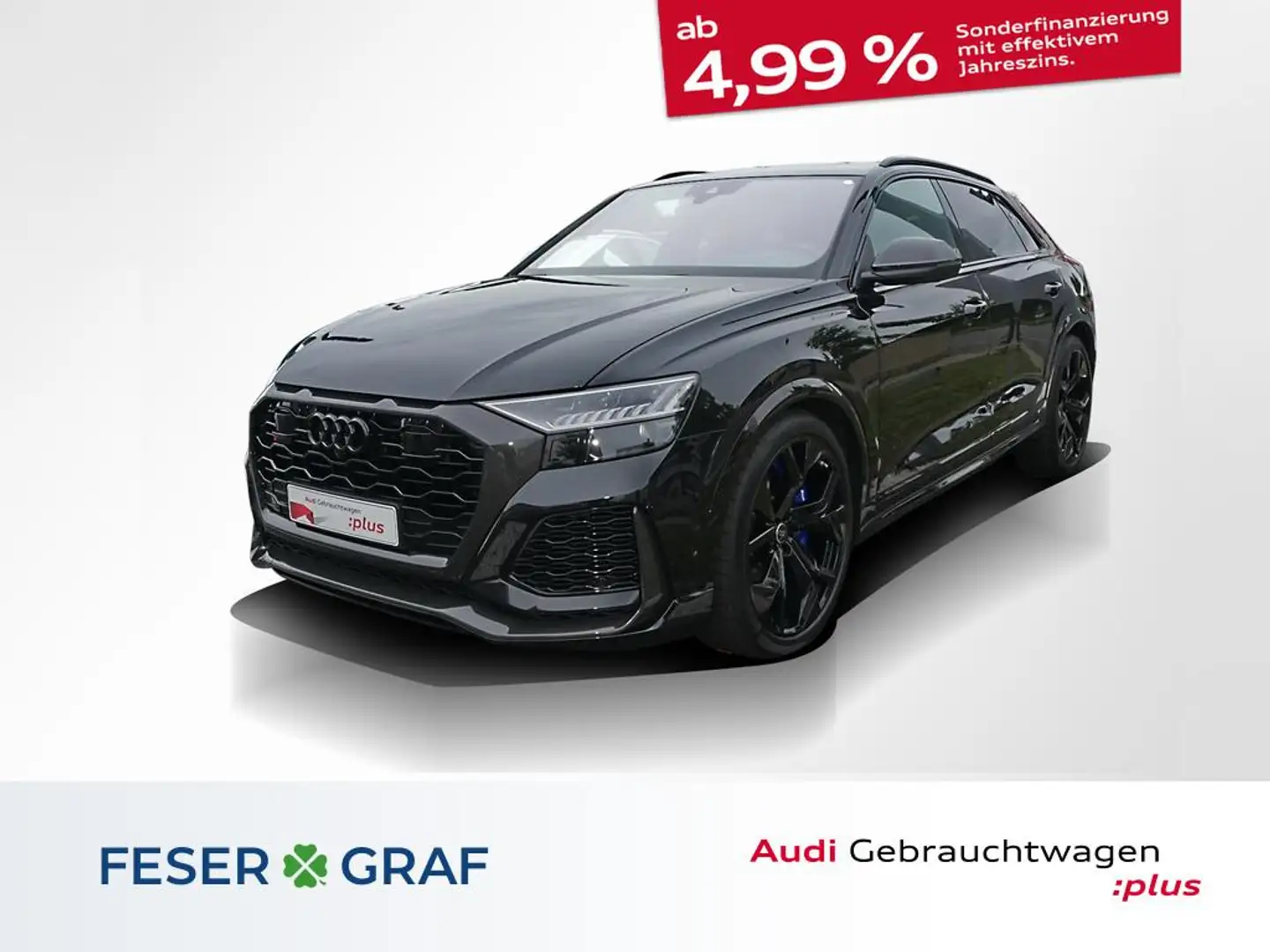 Audi RS Q8 Keramik Pano AHK B&O HUD 360° ACC Schwarz - 1