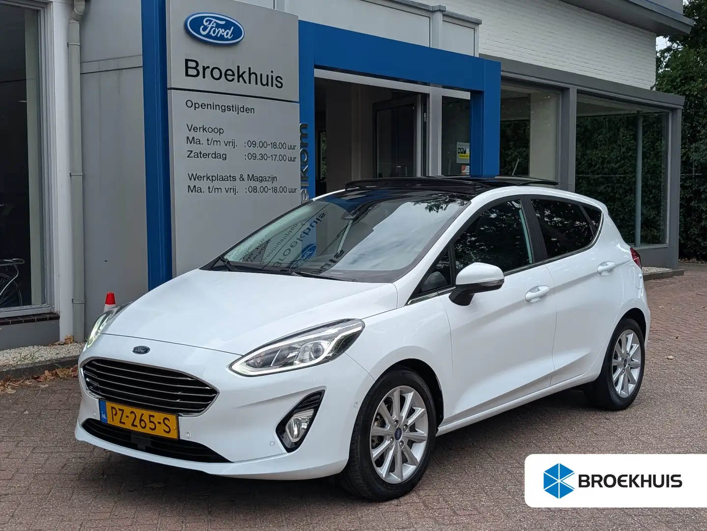 Ford Fiesta 1.0 EcoBoost 100pk Titanium | Panoramadak | B&O | Wit - 1