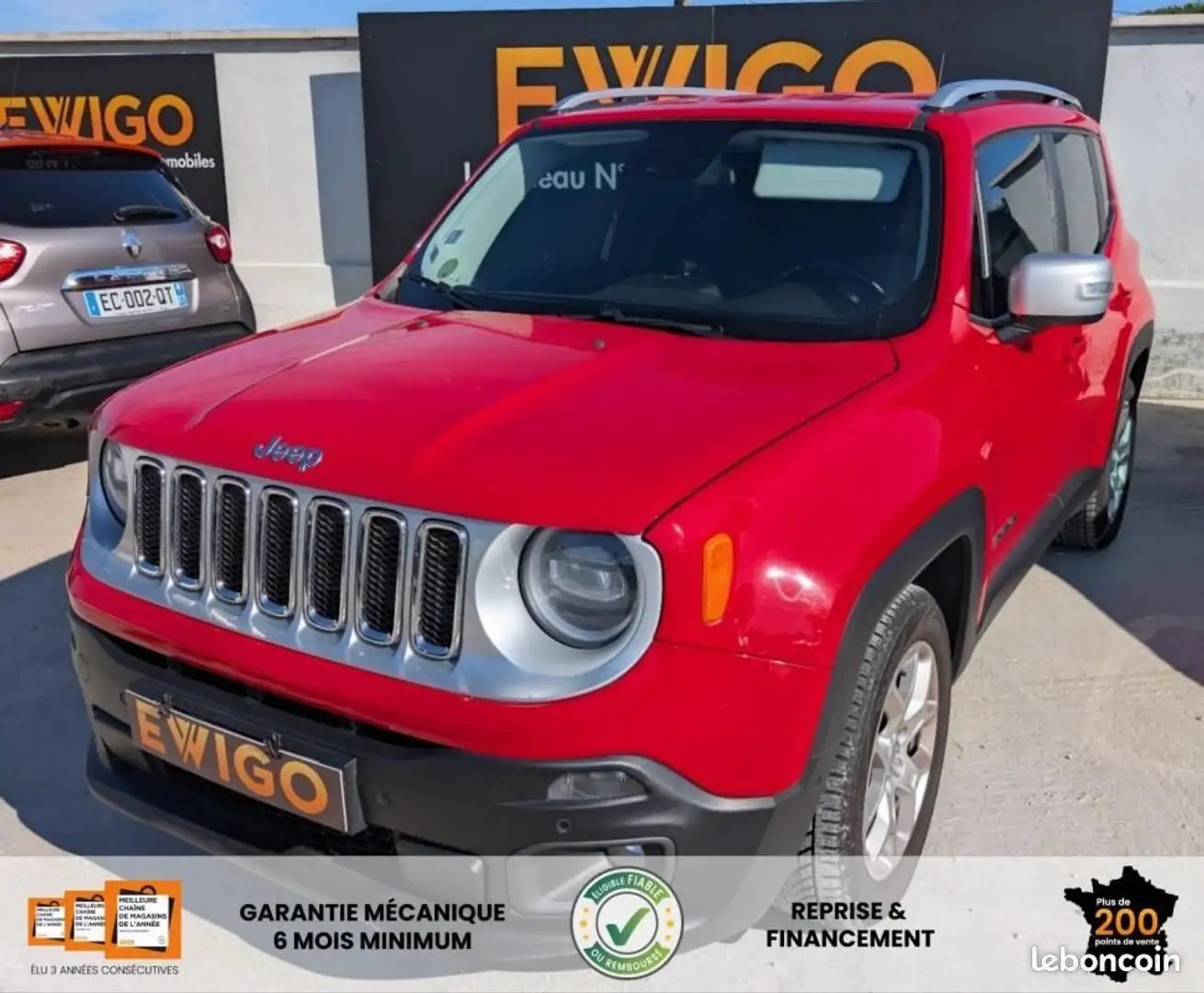 Jeep Renegade 1.6 MULTIJET 120 LIMITED Rouge - 1