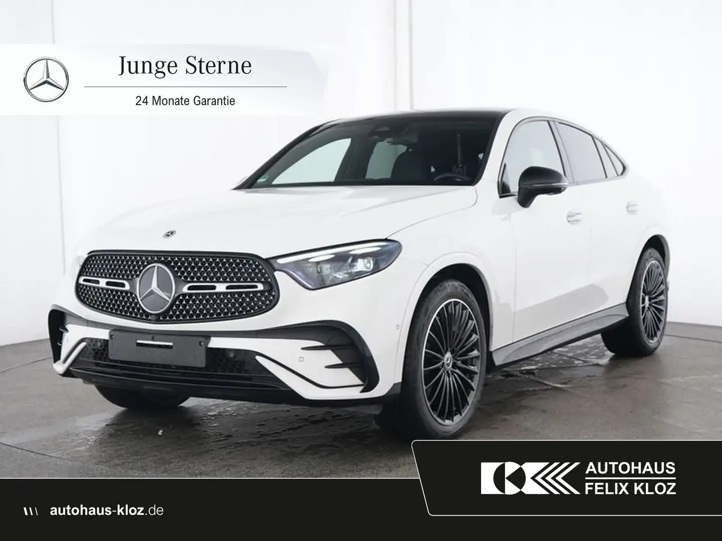 Mercedes-Benz GLC 300 d 4M Coupe AMG Plus*AHK*Pano*20"*Carbon* Weiß - 1
