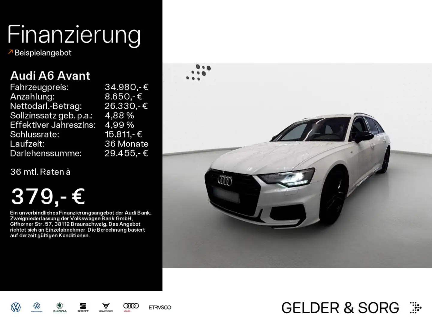 Audi A6 40 TDI qu. sport AHK*Tour*B&O*Kamera Blanc - 1