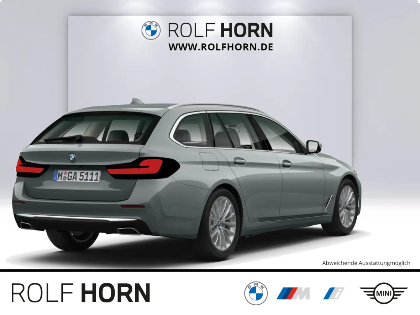 BMW 520 i Touring Luxury Line Pano HUD HiFi RfKam LED Gris - 2