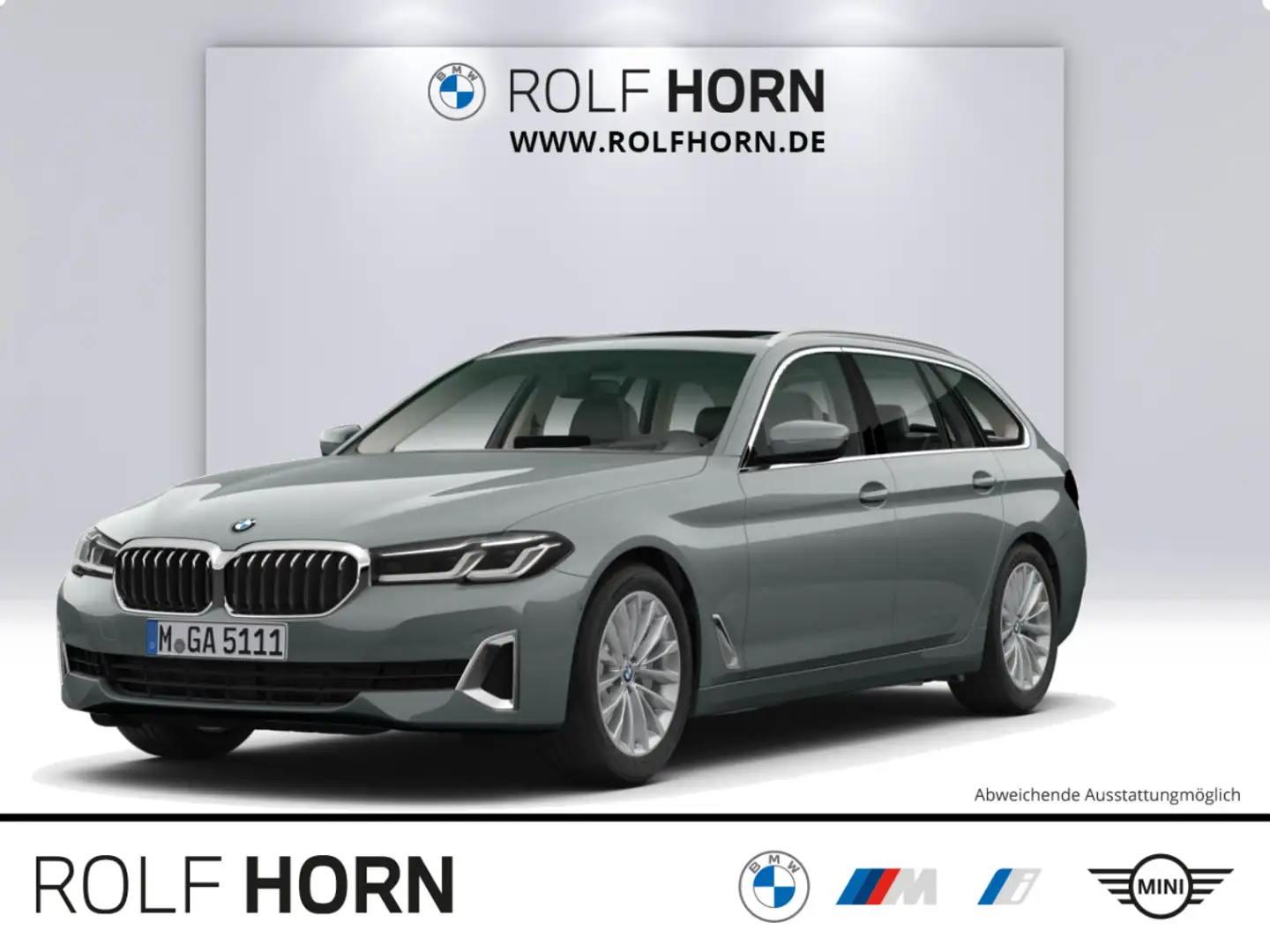 BMW 520 i Touring Luxury Line Pano HUD HiFi RfKam LED Grau - 1