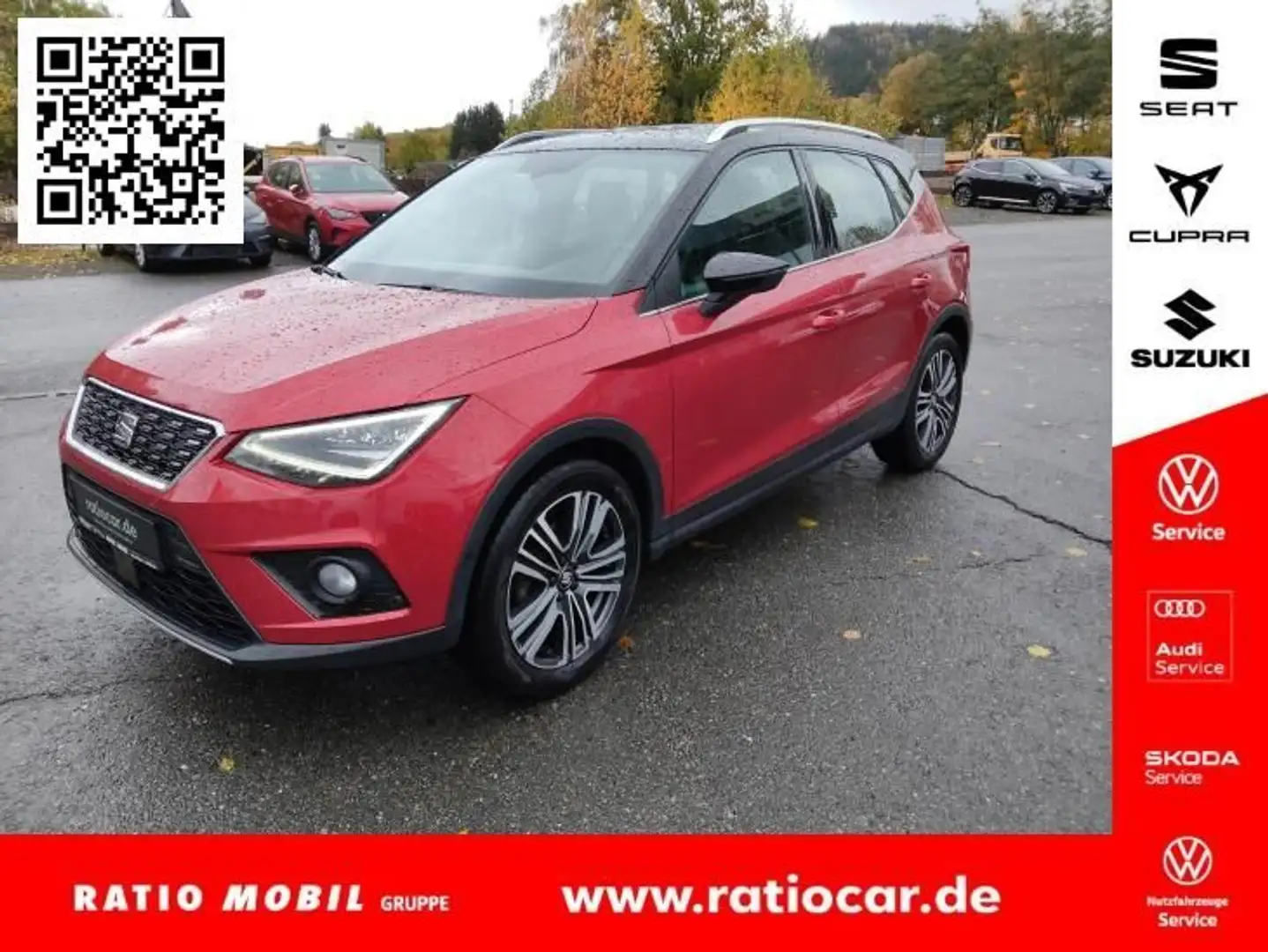 SEAT Arona ARONA 1.0 TSI XCELLENCE NAVI VOLL-LED SITZHEIZ. Rot - 1