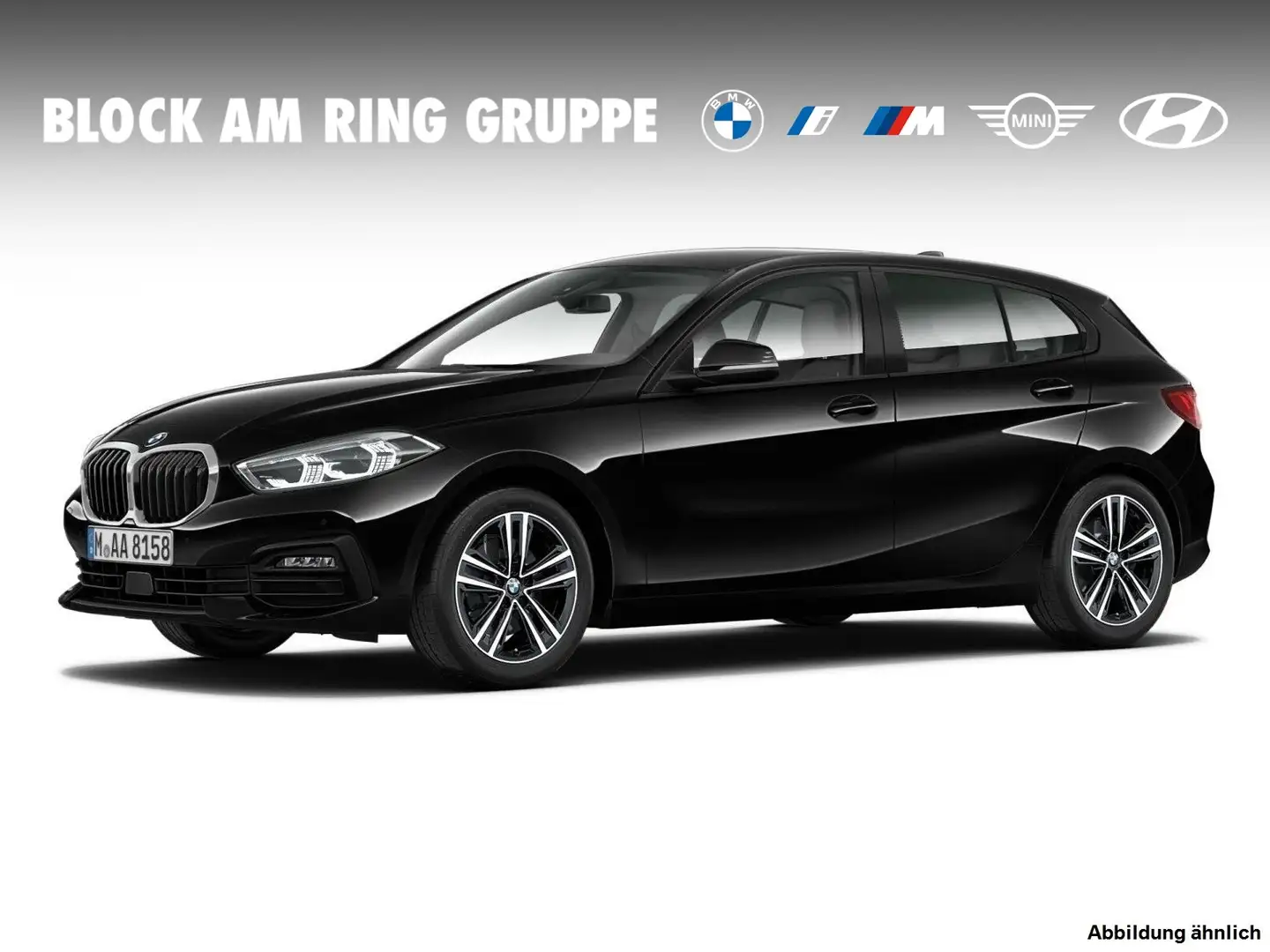 BMW 118 i Limousine Чорний - 1