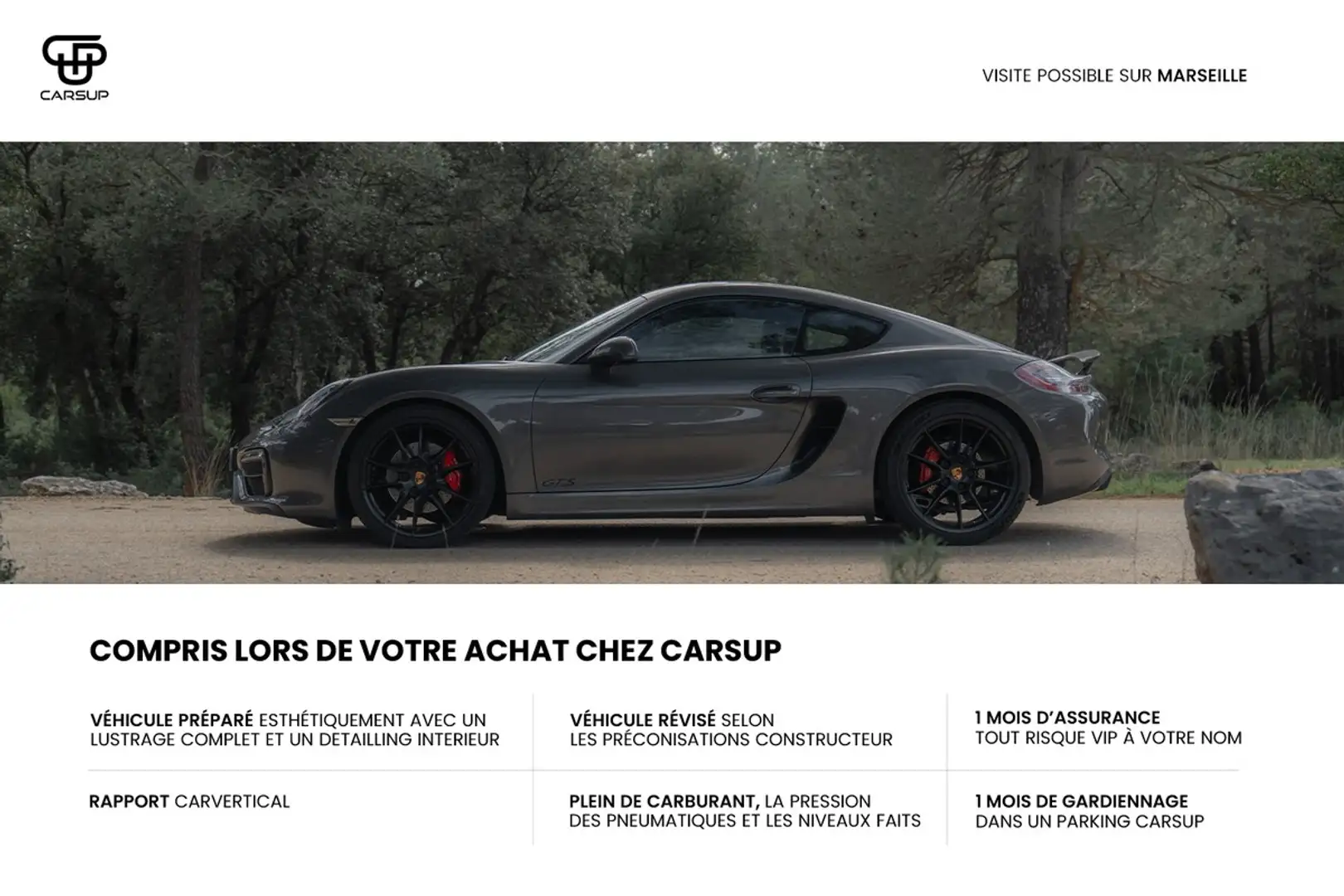 Porsche Cayman GTS Gris - 2