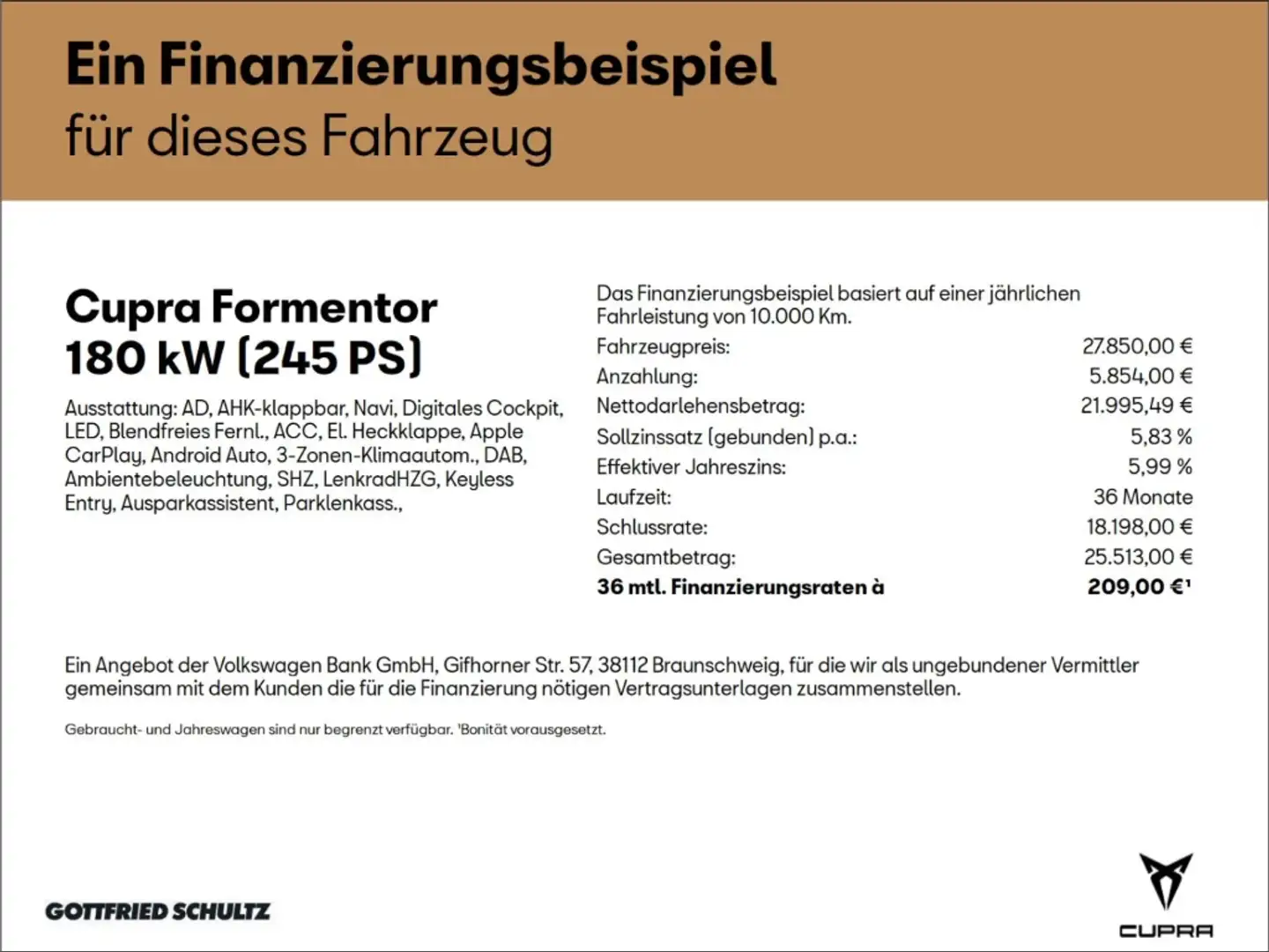 CUPRA Formentor VZ e-Hybrid Navi Rückfahrkamera Voll virtual Grau - 2