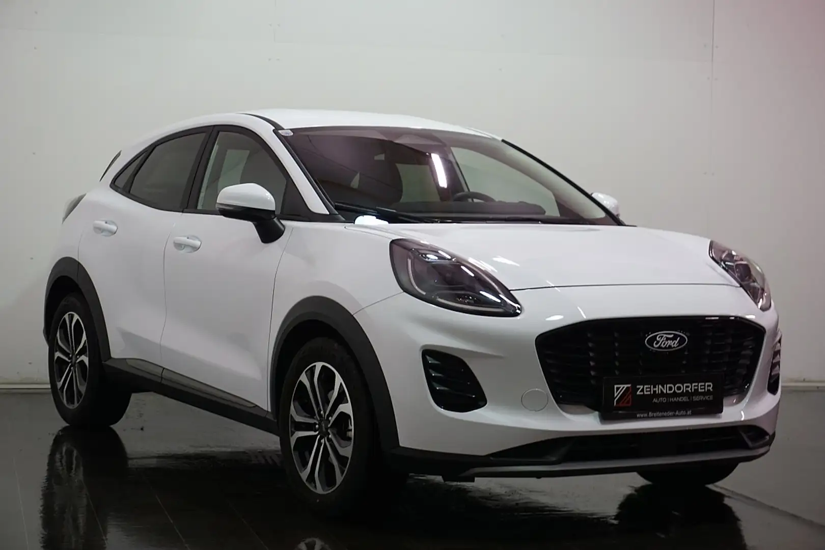 Ford Puma 1,0 EcoBoost Hybrid Titanium / Navi / großes Di... Blanc - 2
