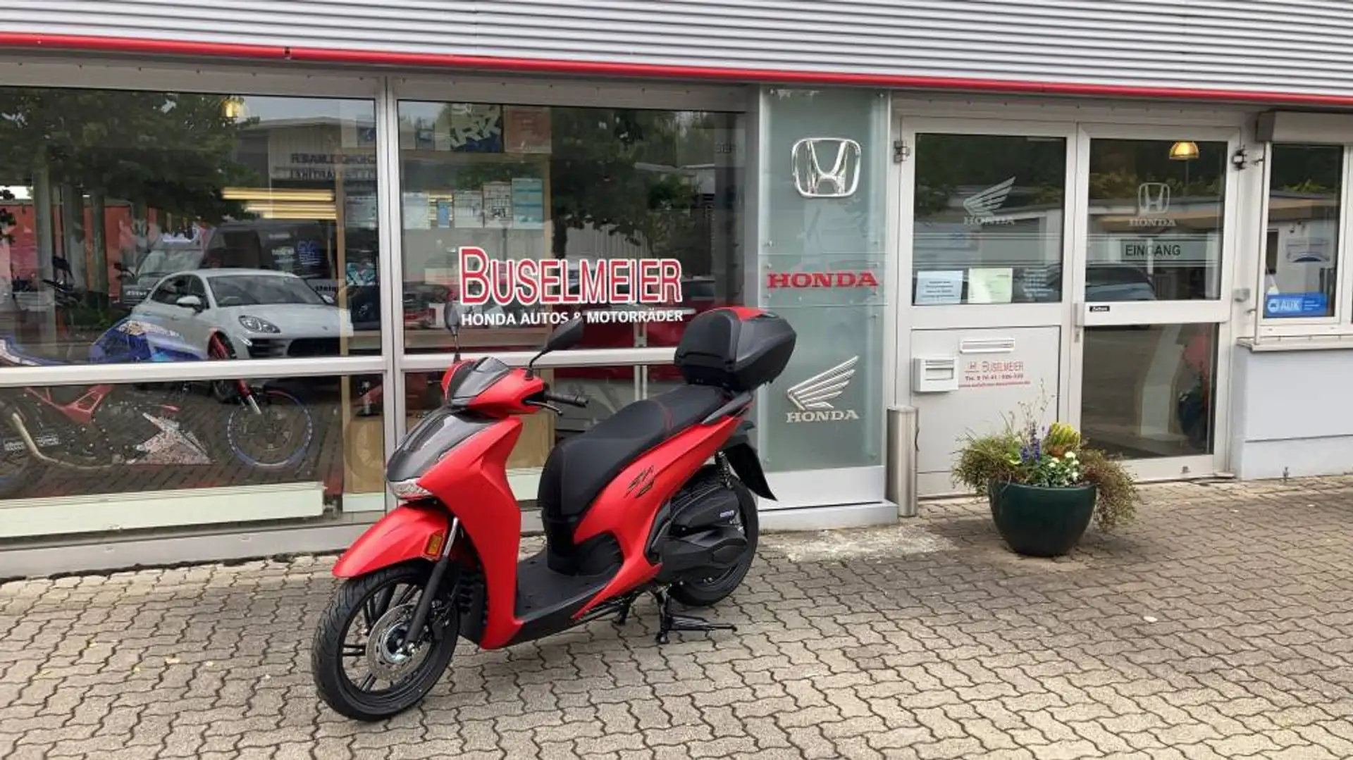 Honda SH 350i mit Smart Top Box 2025 Красный - 1