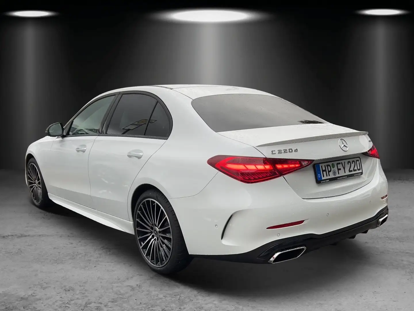 Mercedes-Benz C 220 d 4M AMG Distro Burme3D KeyGo Night 360° Weiß - 2