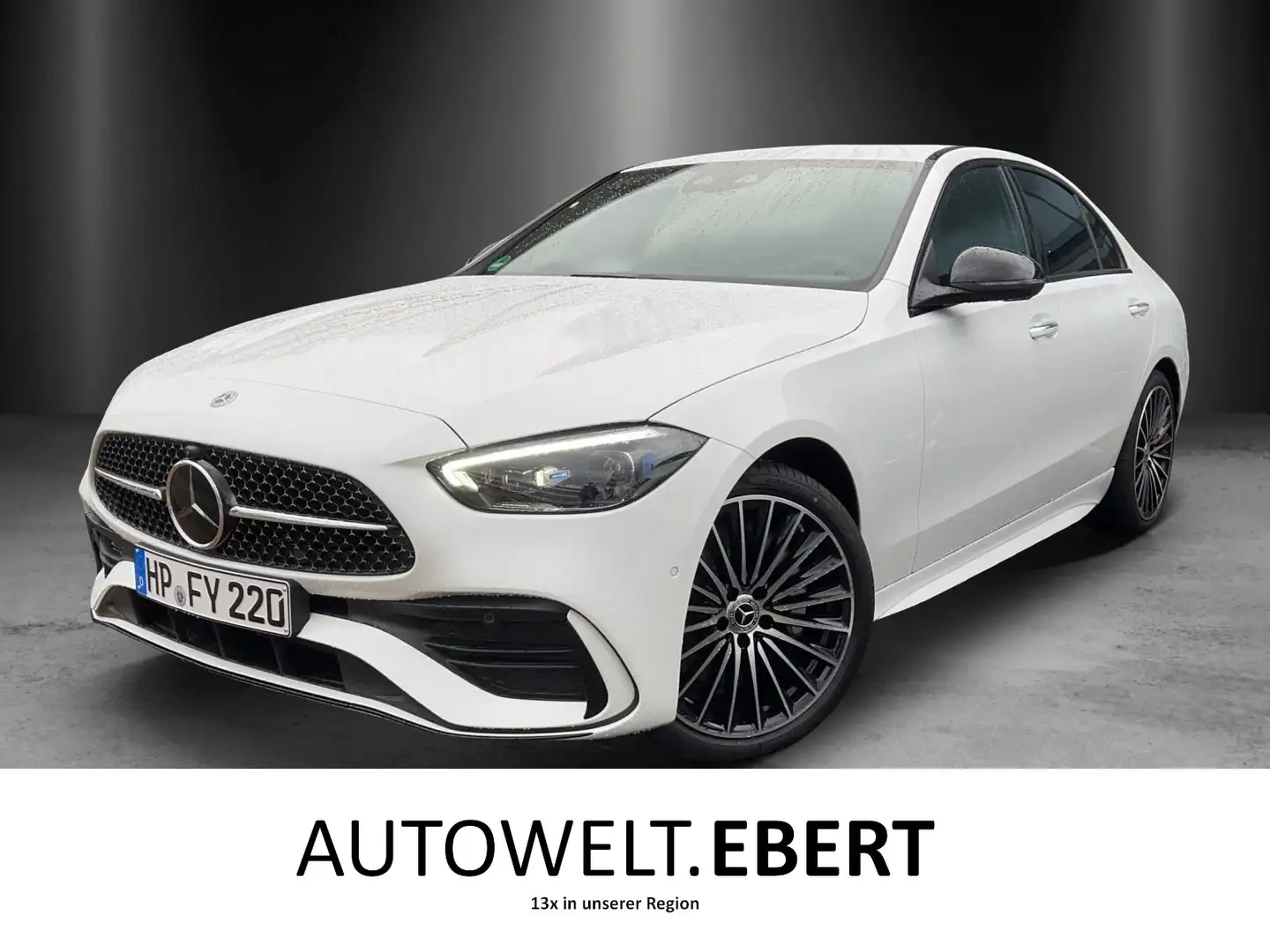 Mercedes-Benz C 220 d 4M AMG Distro Burme3D KeyGo Night 360° Weiß - 1