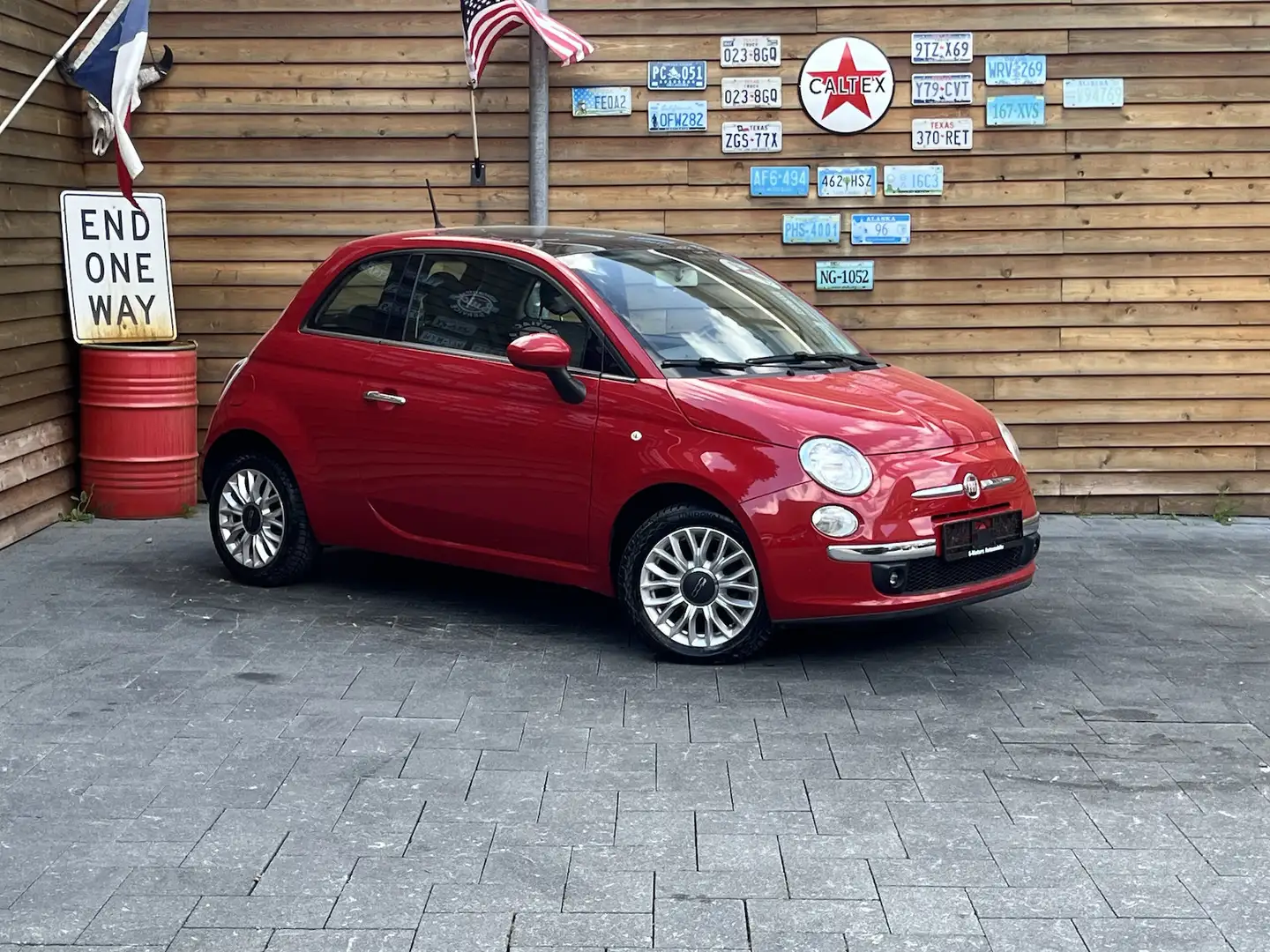 Fiat 500 Lounge Panorma Automatik Klima City PDC Rot - 2