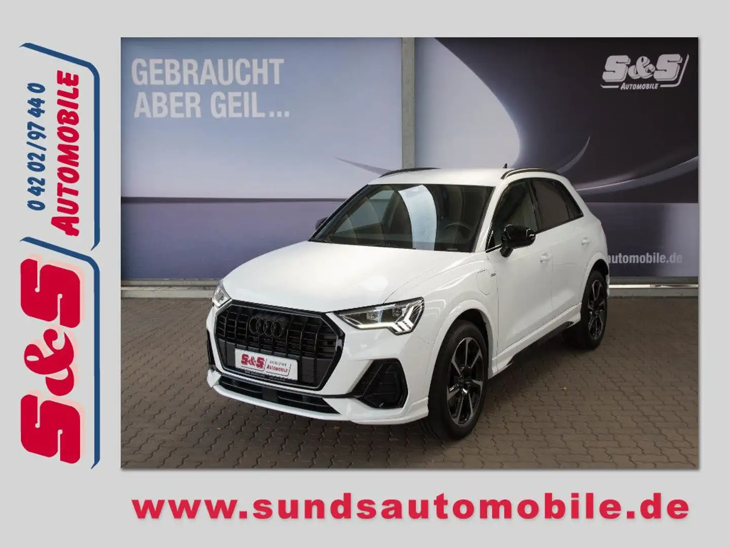 Audi Q3 Sportback 45 TFSI e S-Line NAVI/OPT-BLACK/LED Weiß - 1