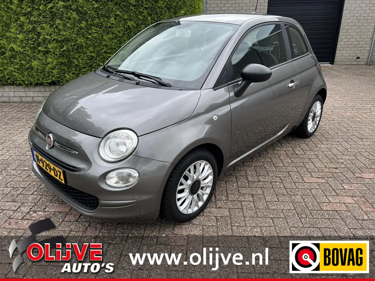 Fiat 500 0.9 TwinAir Turbo Young Grijs - 1