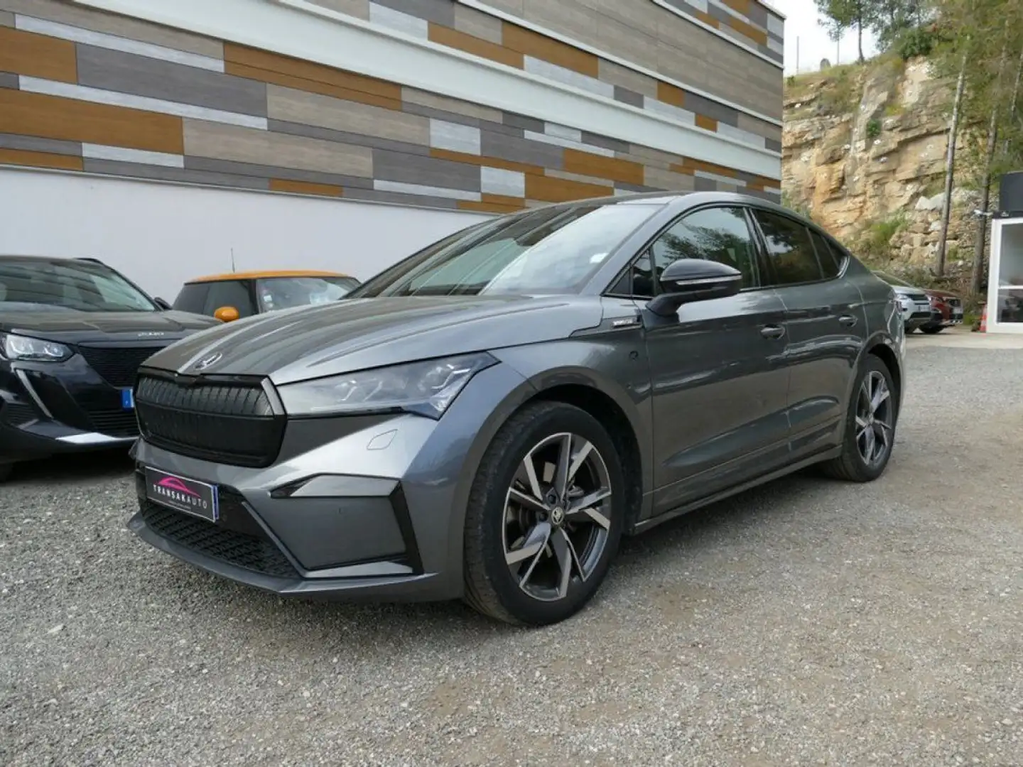 Skoda Enyaq SPORTLINE 60 180 Ch TOIT OUVRANT Gris - 1