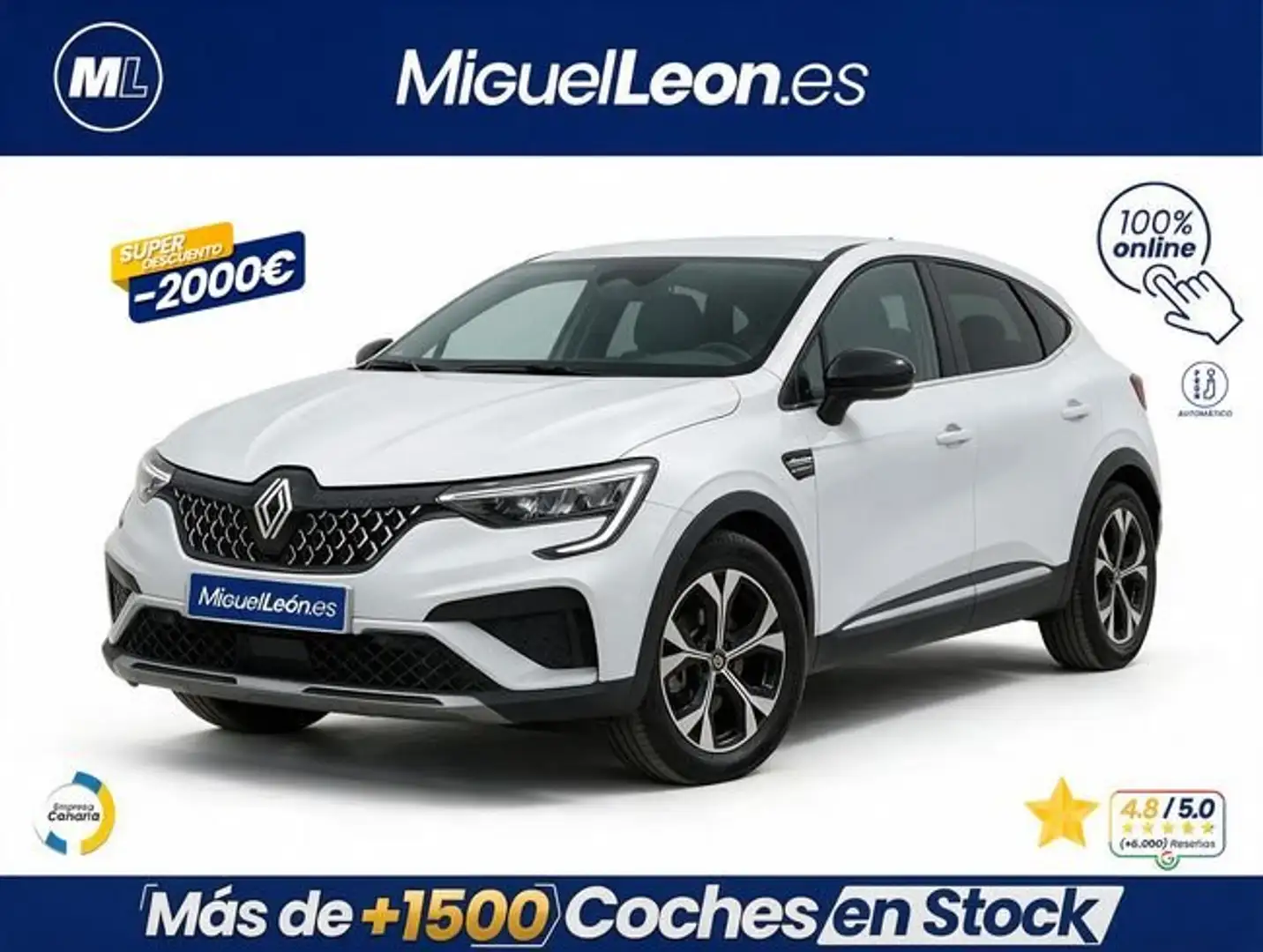 Renault Arkana Techno E-TECH full hybrid 105kW(145CV) Blanco - 1