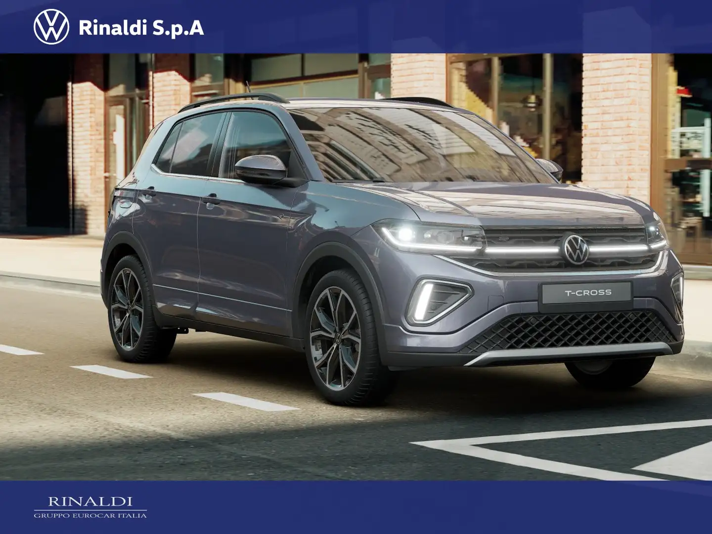 Volkswagen T-Cross 1.0 tsi r-line plus 115cv dsg Grigio - 2