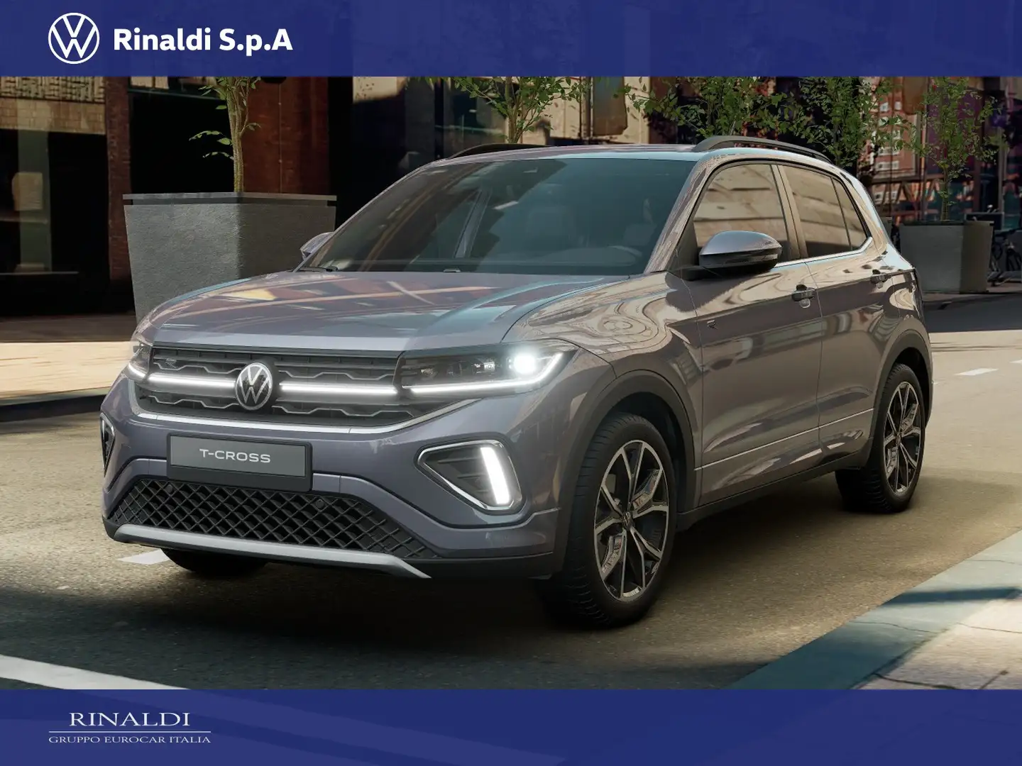 Volkswagen T-Cross 1.0 tsi r-line plus 115cv dsg Grigio - 1