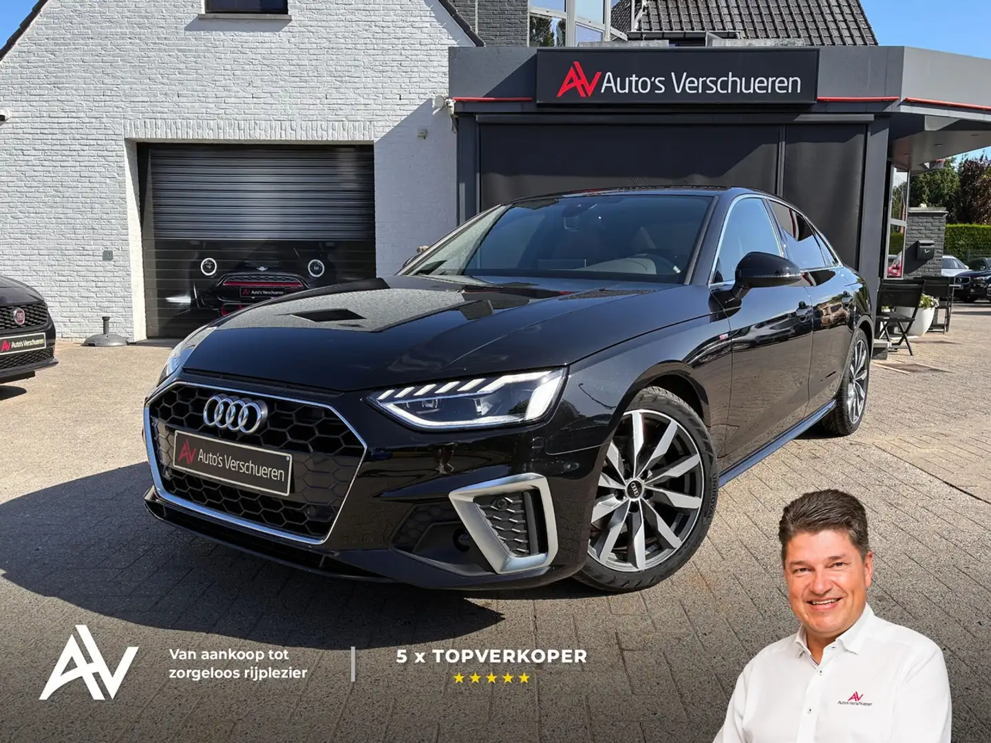 Audi A4 S-Line 35 TFSI S-Tronic ** Leder | Virtual | Ze... Noir - 1