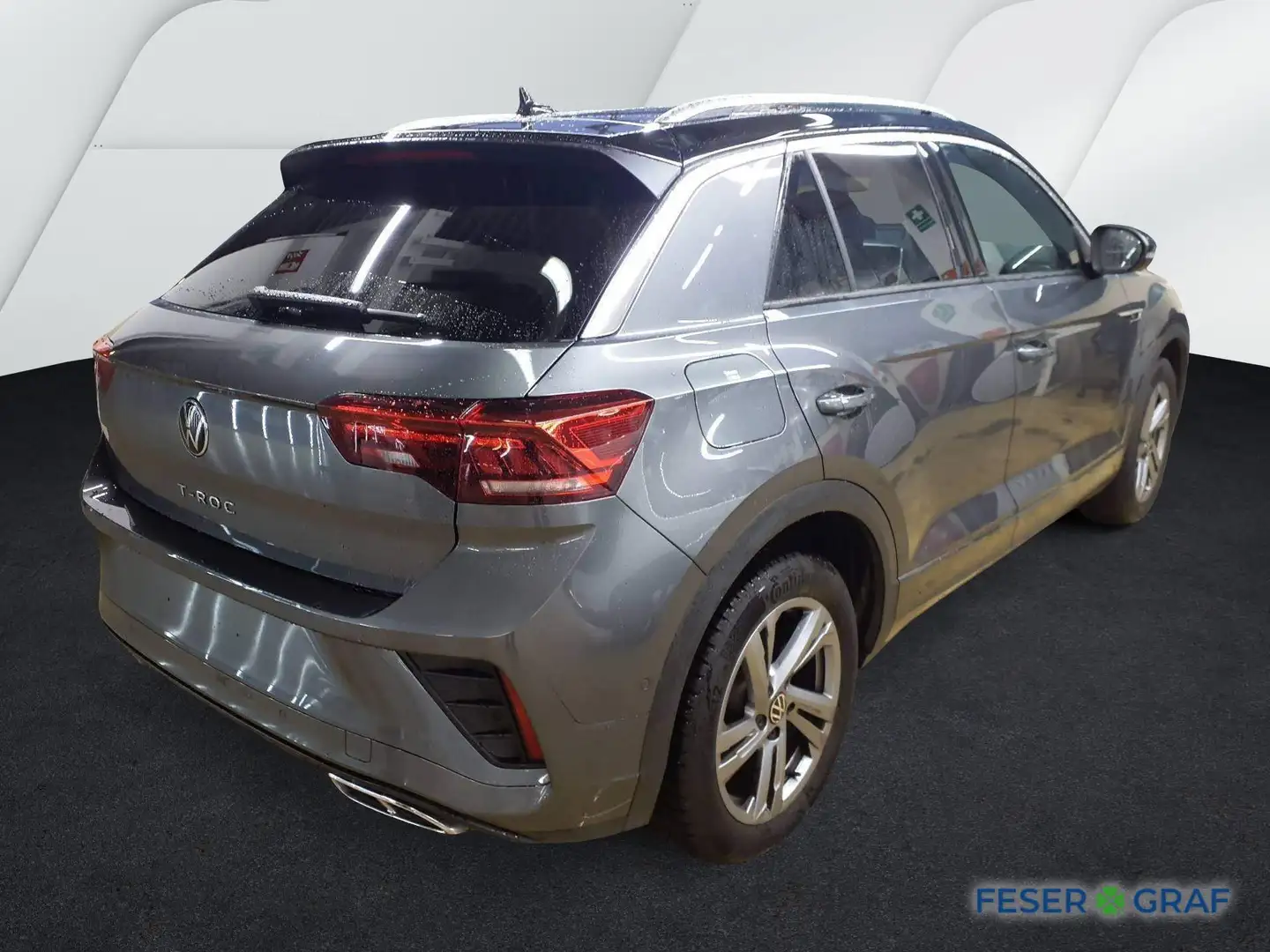 Volkswagen T-Roc R-Line 1.5 TSI DSG AHK RFK LED ACC Navi Grau - 2