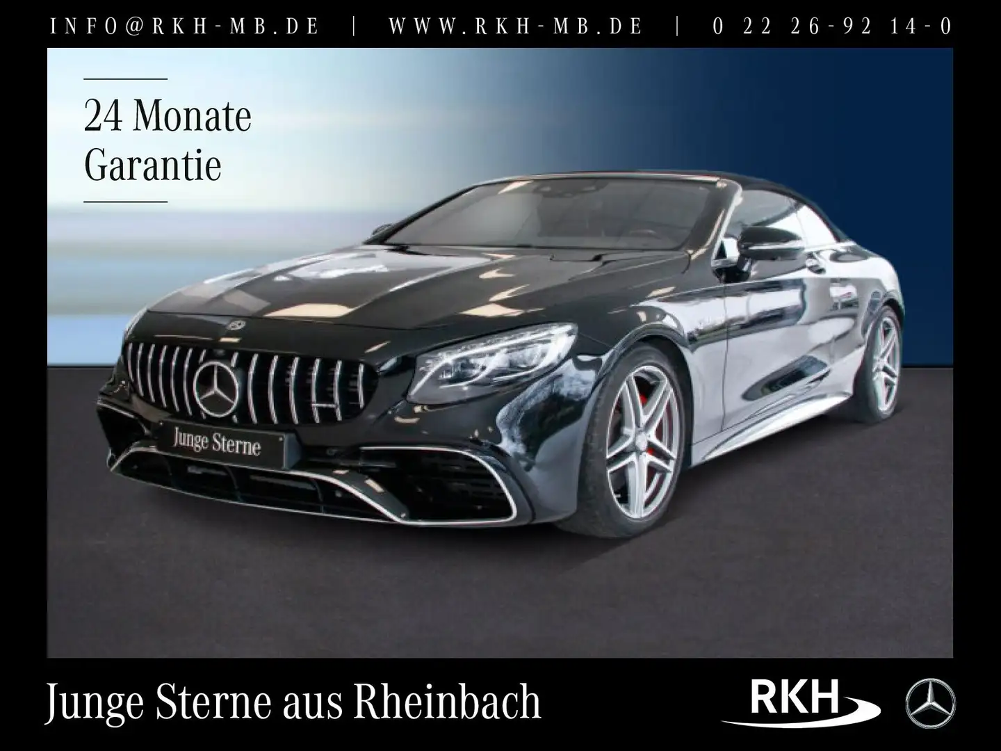 Mercedes-Benz S 63 AMG AMG S 63 4M+ Cabrio Distr/360°/DriversPac/HeadUp Noir - 1