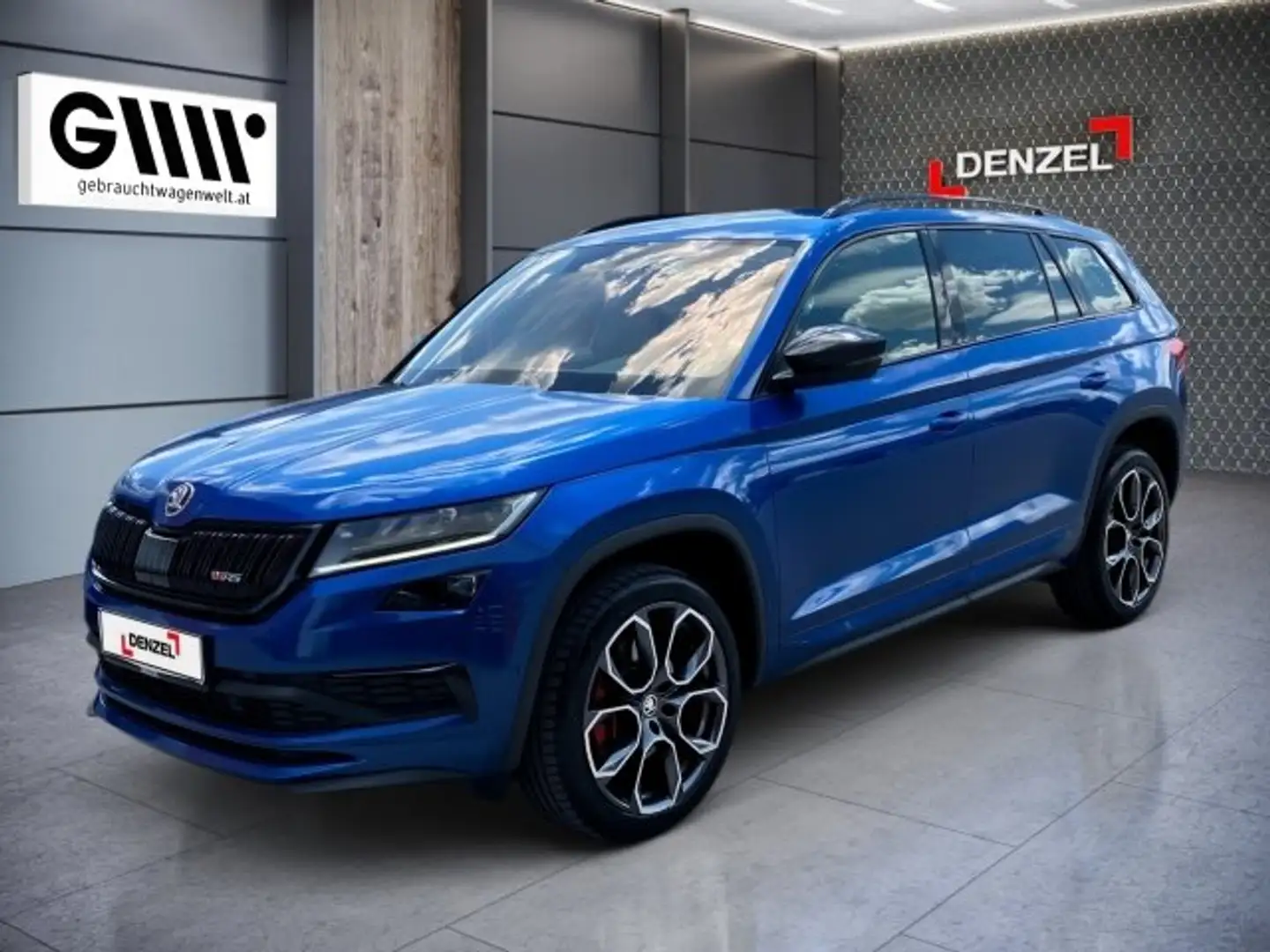 Skoda Kodiaq 2,0 TDI SCR 4x4 RS DSG Blau - 1