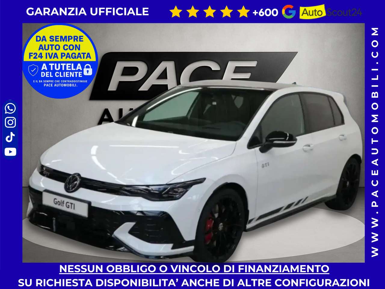 Volkswagen Golf GTI TSI DSG GTI CLUBSPORT ACC LED TETTO BLACK PACK PDC