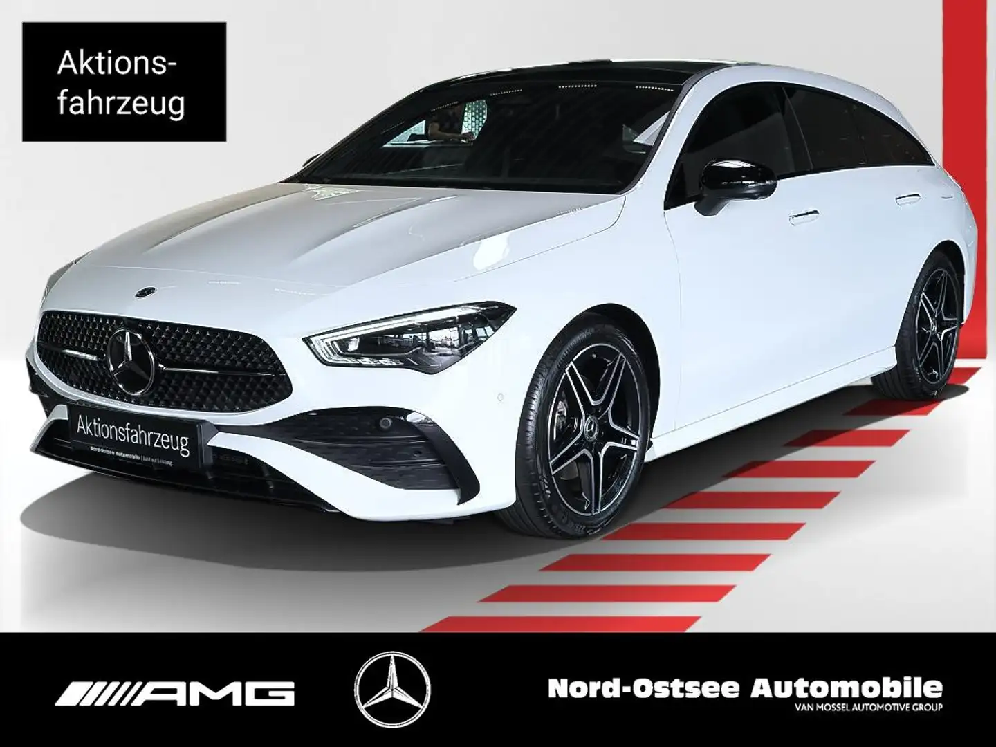 Mercedes-Benz CLA 180 SB MULTIBEAM PANO NIGHT W-Paket S-Sitz Weiß - 1