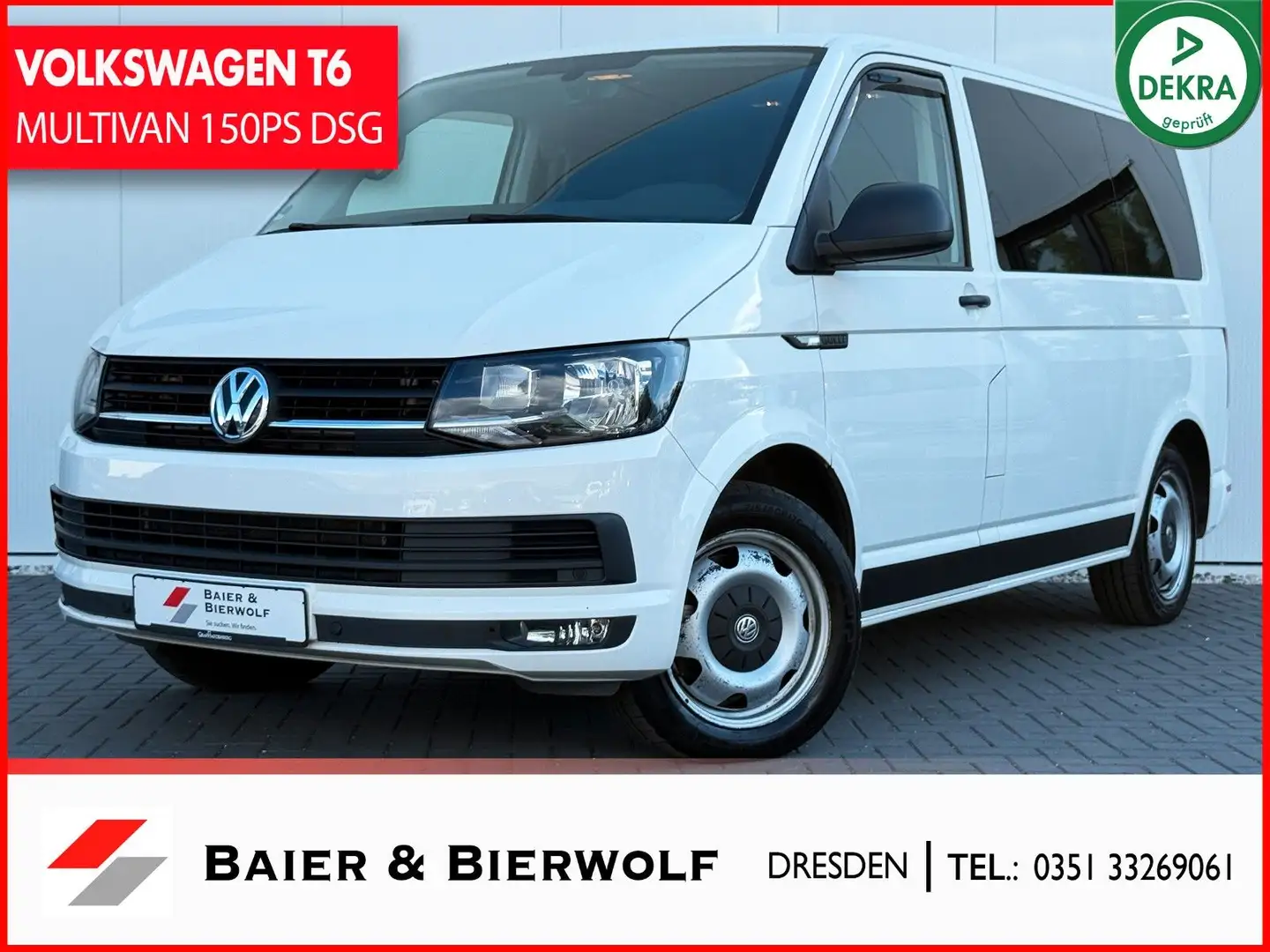 Volkswagen T6 Multivan 2.0TDI TRENDLINE DSG STANDH.PANO RFK Blanco - 1