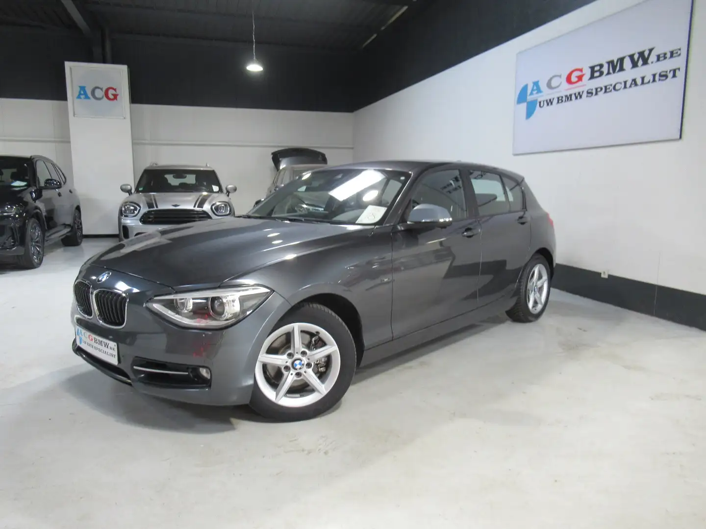 BMW 118 SportLine Xenon Navi Professional PDC LichtPack Gris - 2