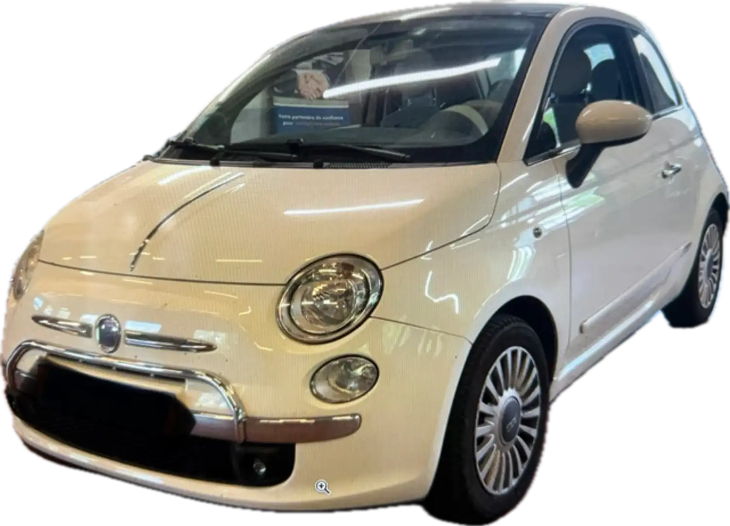 Fiat 500 1.4 16V 100CH LOUNGE DUALOGIC Blanc - 1