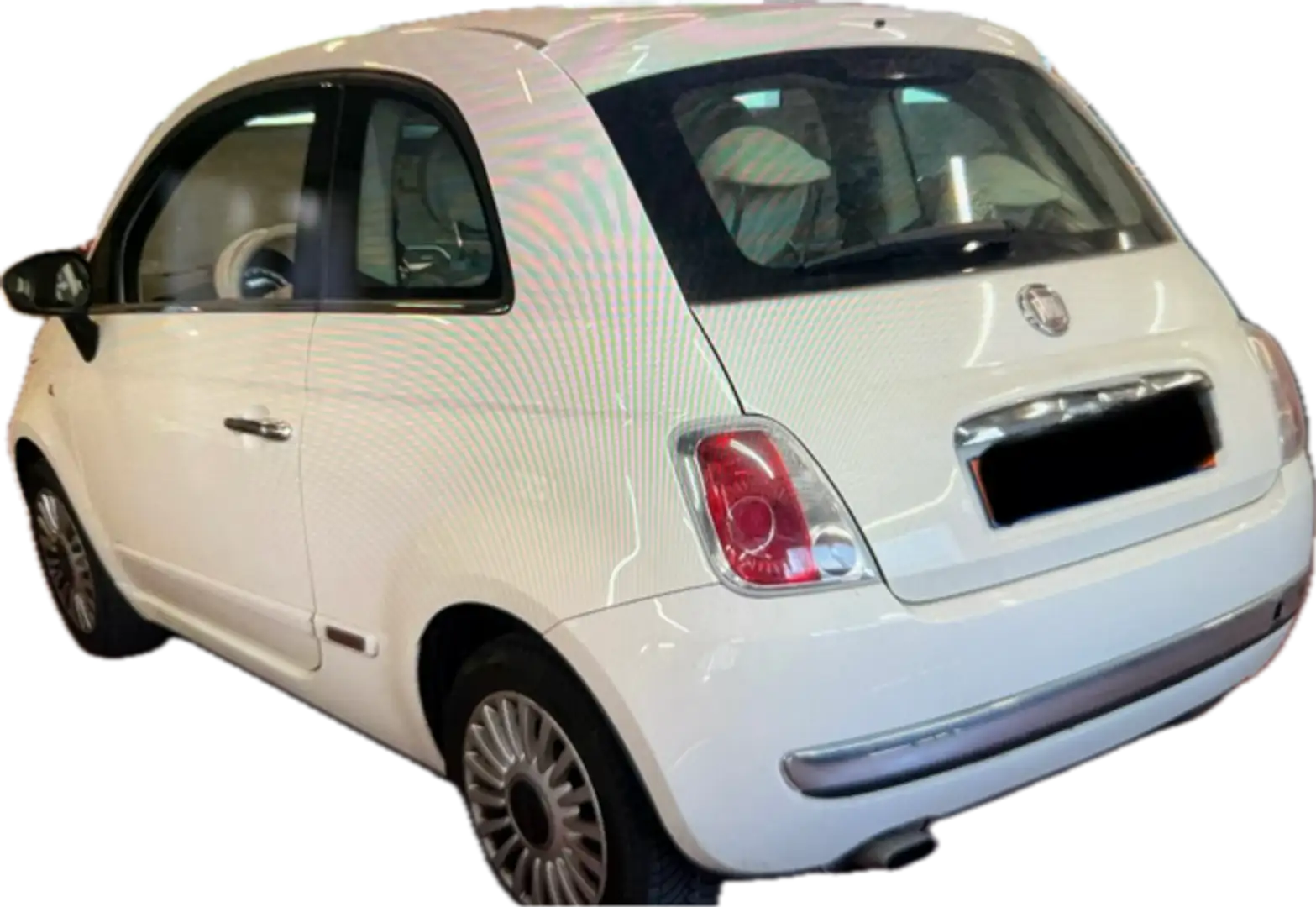 Fiat 500 1.4 16V 100CH LOUNGE DUALOGIC Blanc - 2